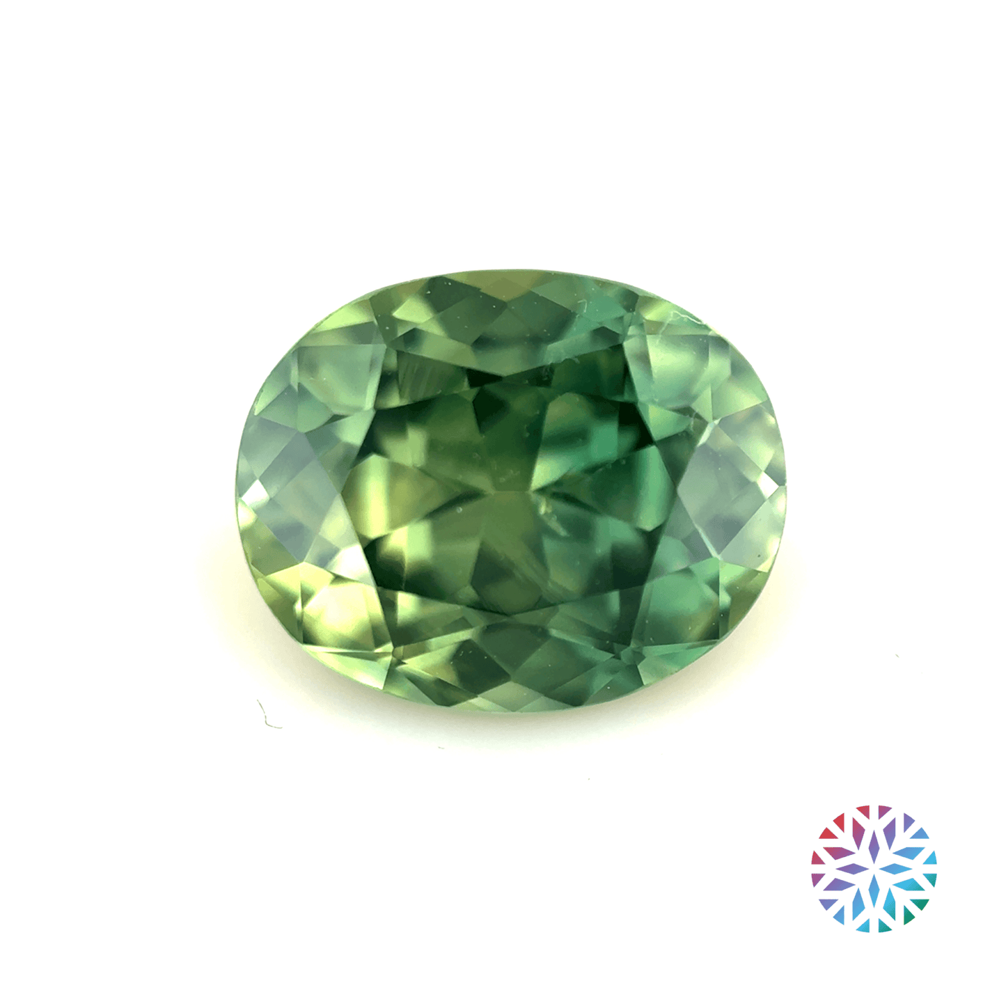 B/G Sapphire- Oval, 1.77ct, 8.0 x 6.5 x 4.2mm