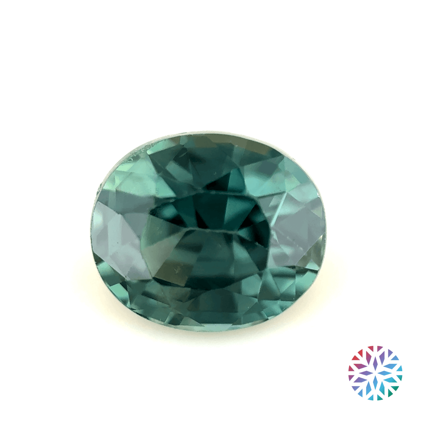 Teal Sapphire- Oval, 1.17ct, 6.4 x 5.4 x 3.9mm