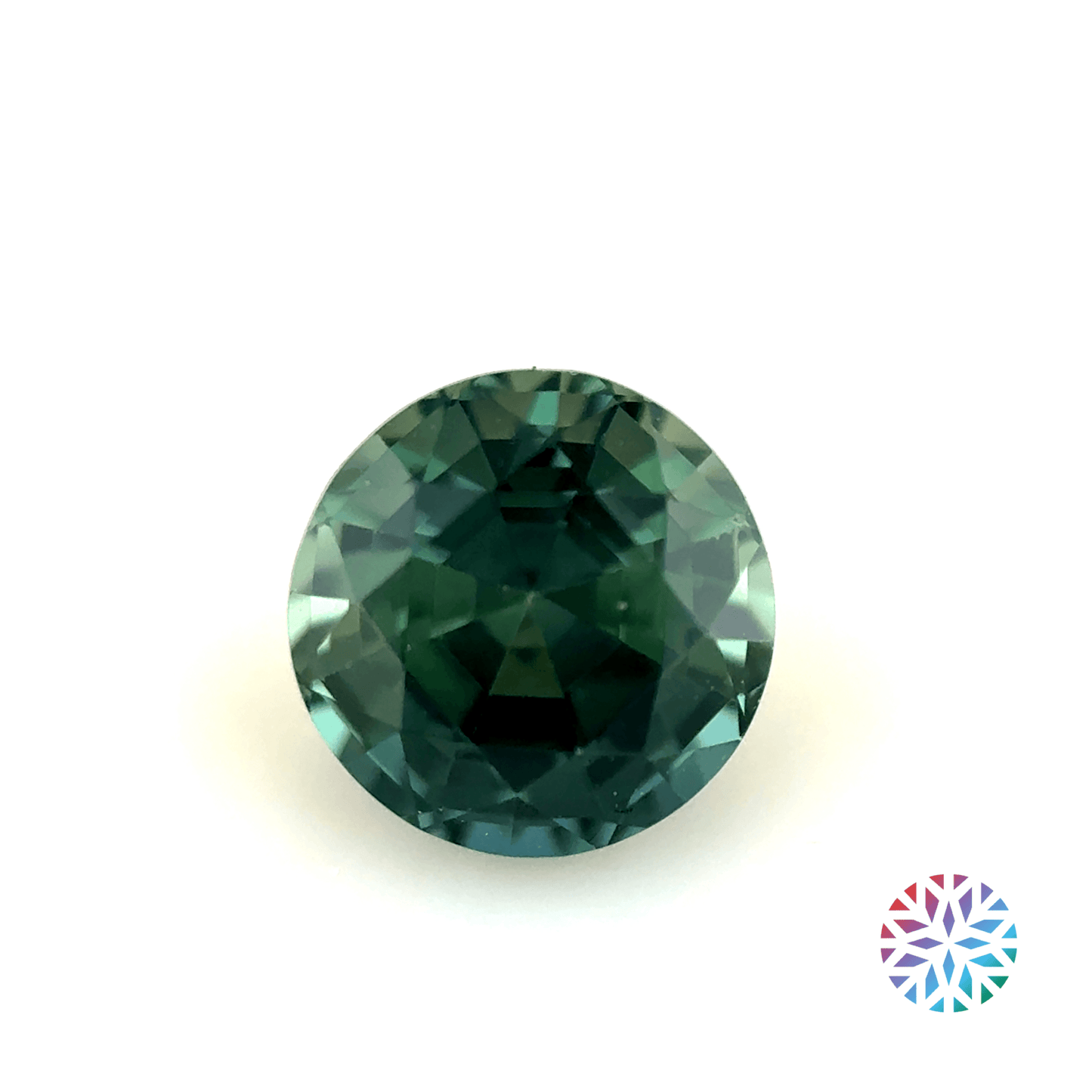 Teal Sapphire- Round, 0.83ct, 5.3 x 5.3 x 3.9mm