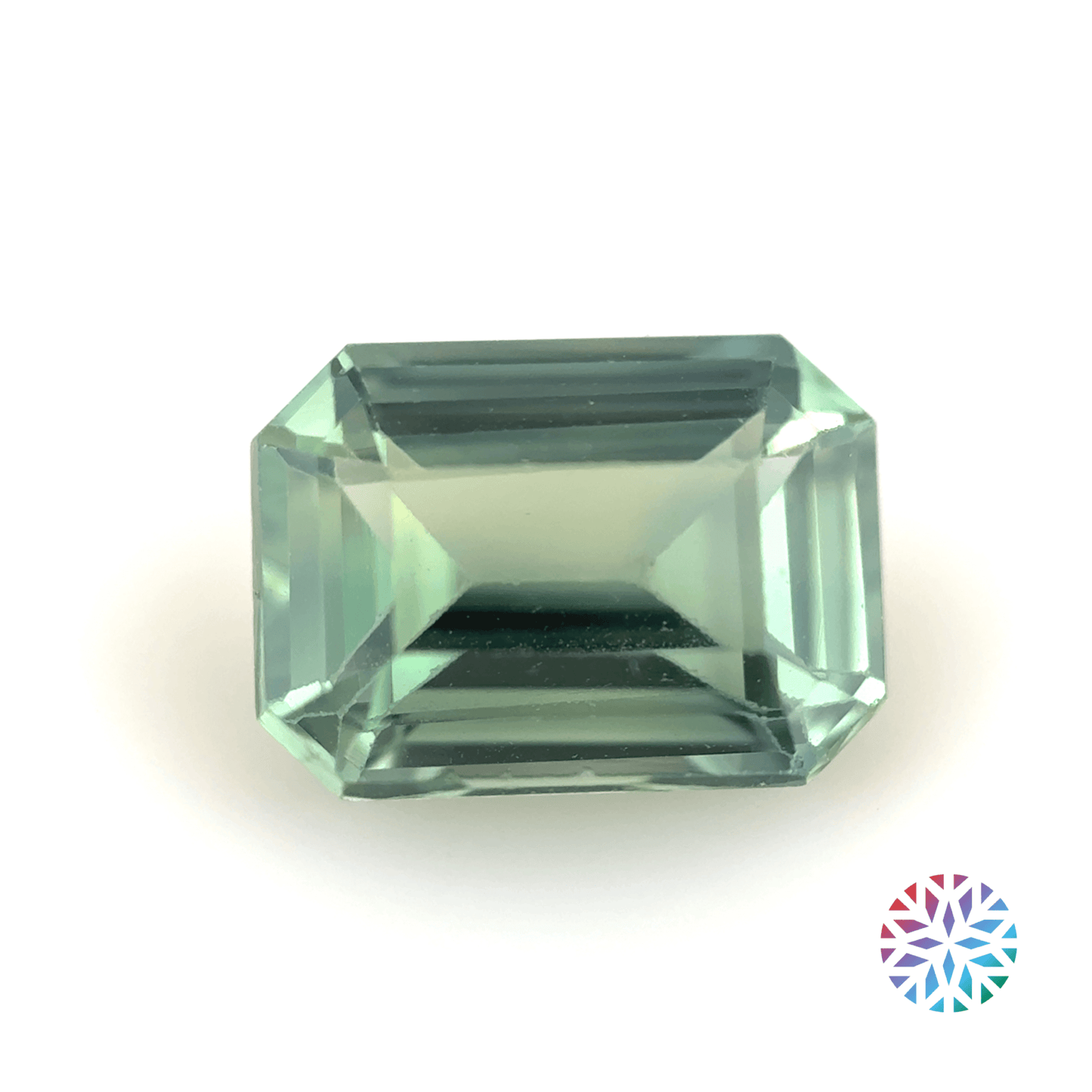 Green Sapphire- Emerald, 1.01ct, 6.5 x 4.7 x 3.2mm
