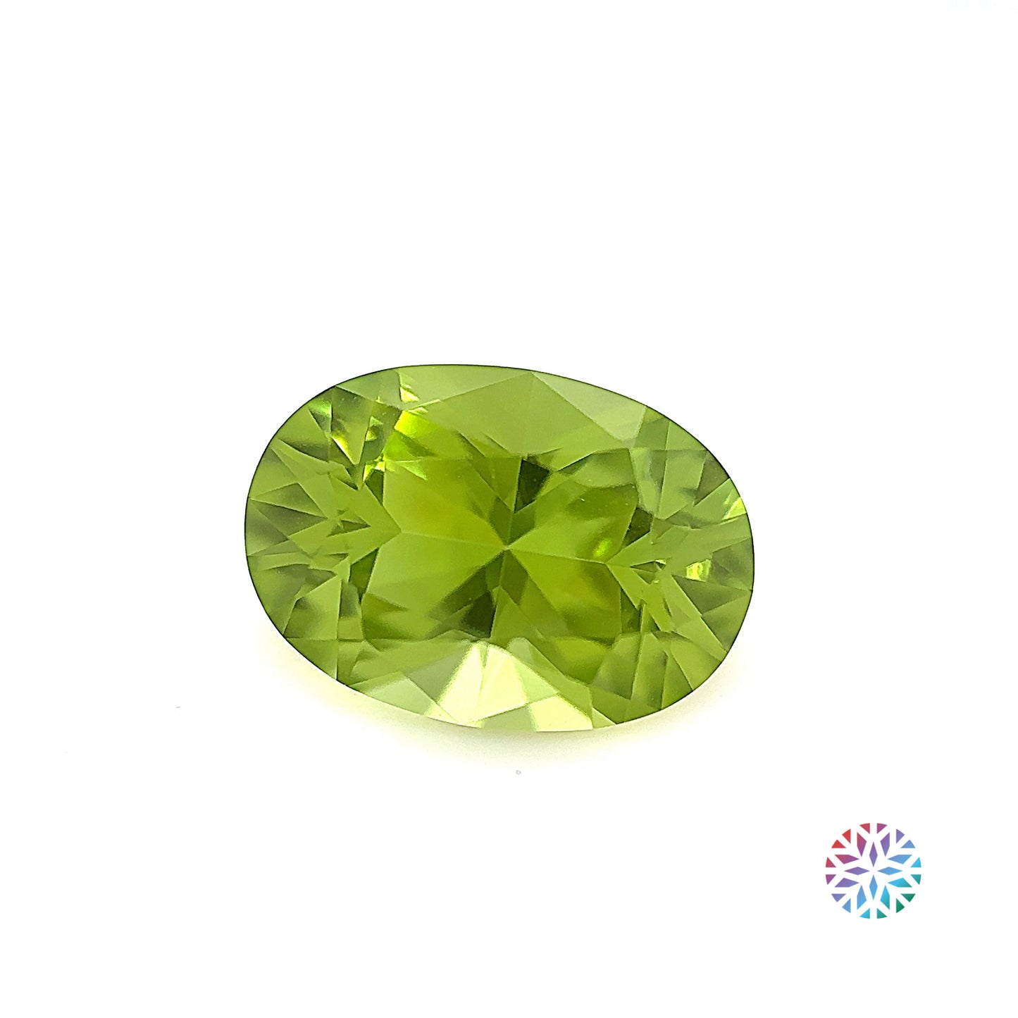 Peridot- Oval, 3.75ct, 11.9 x 8.4 x 5.9mm