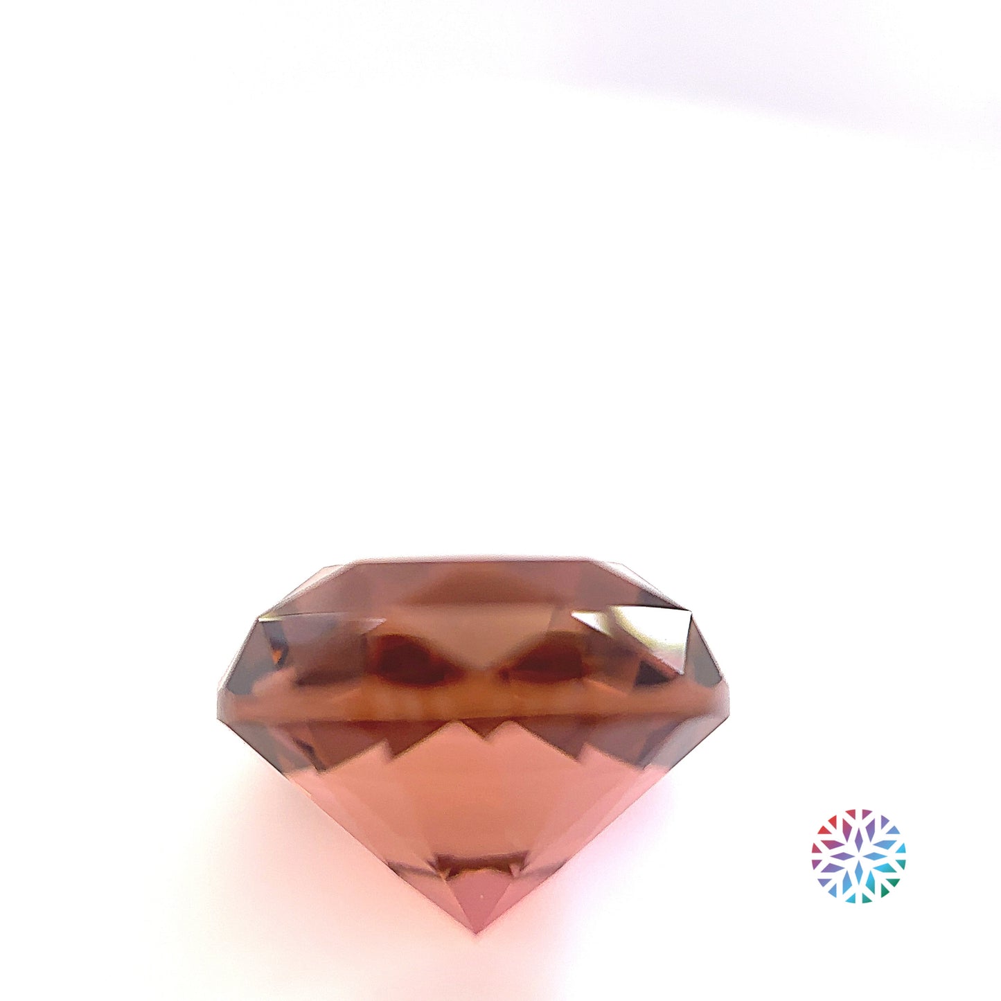 Peach Tourmaline- Round, 7.52ct, 11.9 x 11.9 x 8.5mm