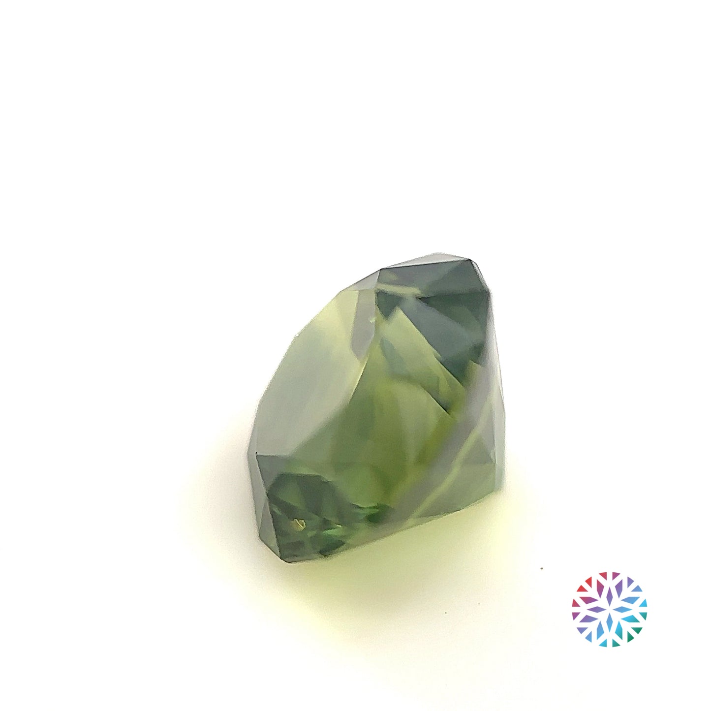 Green Sapphire- Round, 3.85ct, 9.0 x 9.0 x 6.5mm