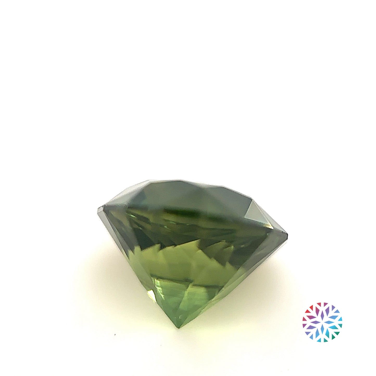 Green Sapphire- Round, 3.85ct, 9.0 x 9.0 x 6.5mm