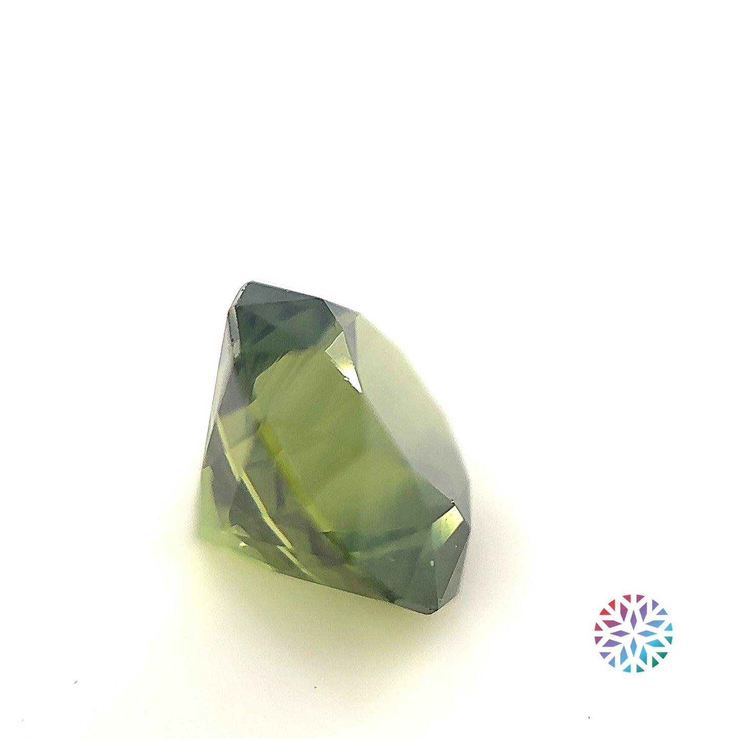 Green Sapphire- Round, 3.85ct, 9.0 x 9.0 x 6.5mm