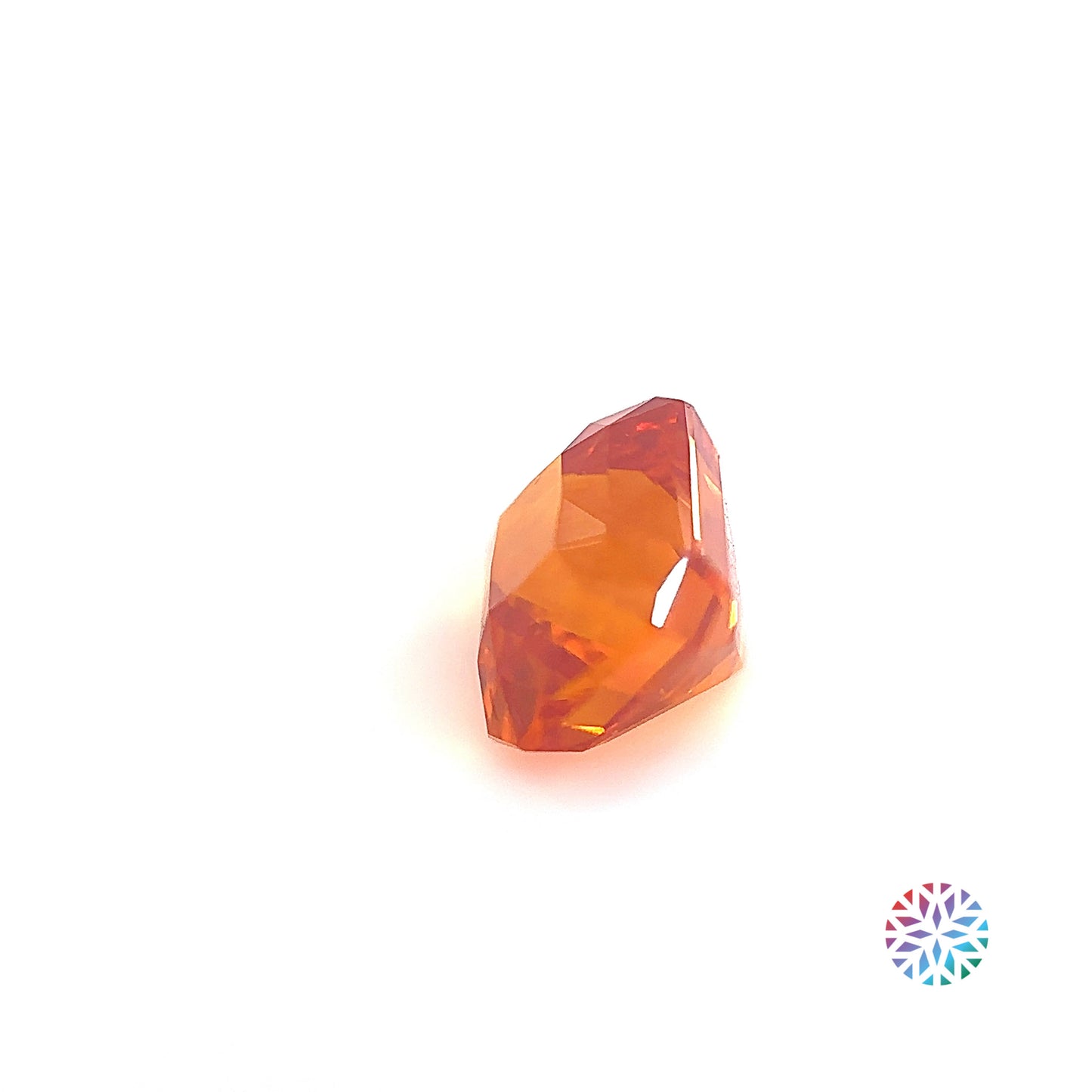 Orange Sapphire- Emerald, 2.6ct, 7.2 x 6.6 x 5.8mm