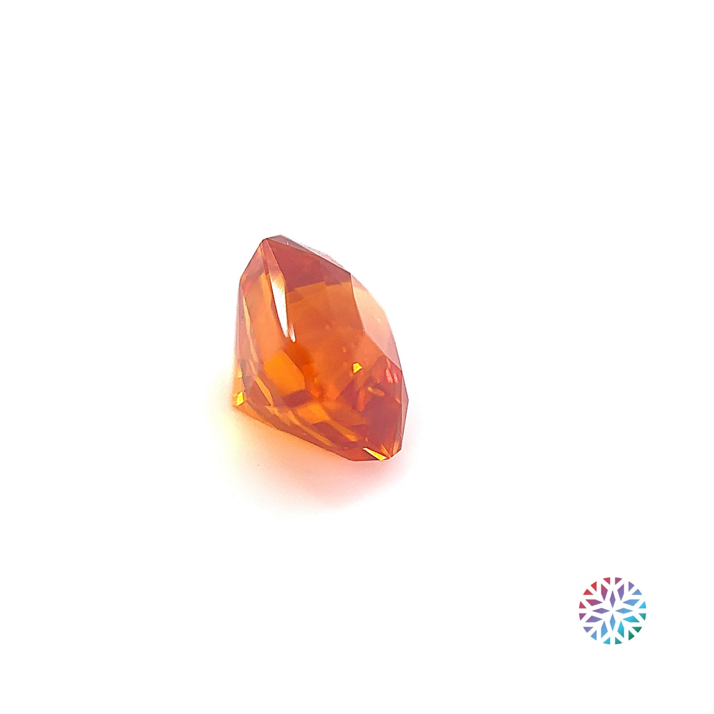 Orange Sapphire- Emerald, 2.6ct, 7.2 x 6.6 x 5.8mm