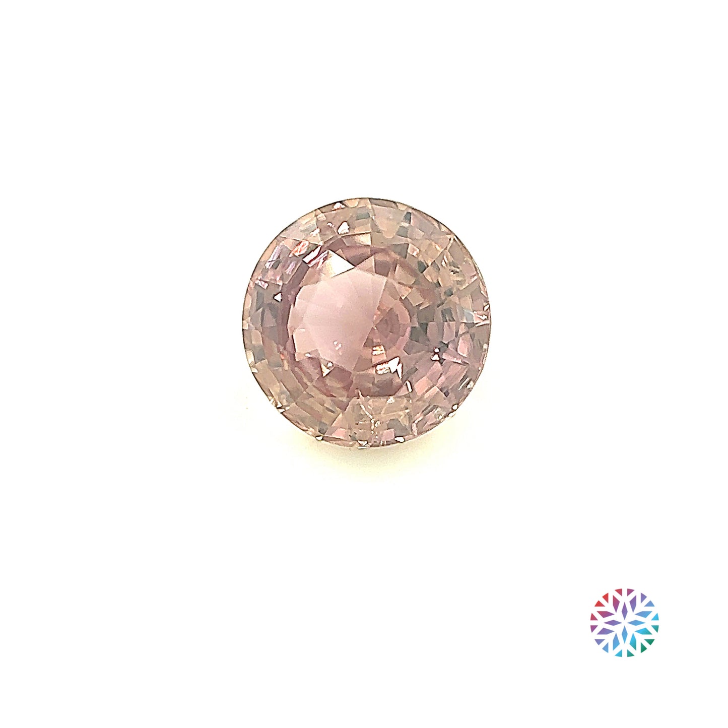 Peach Sapphire- Round, 1.79ct, 7.3 x 7.3 x 4.3mm