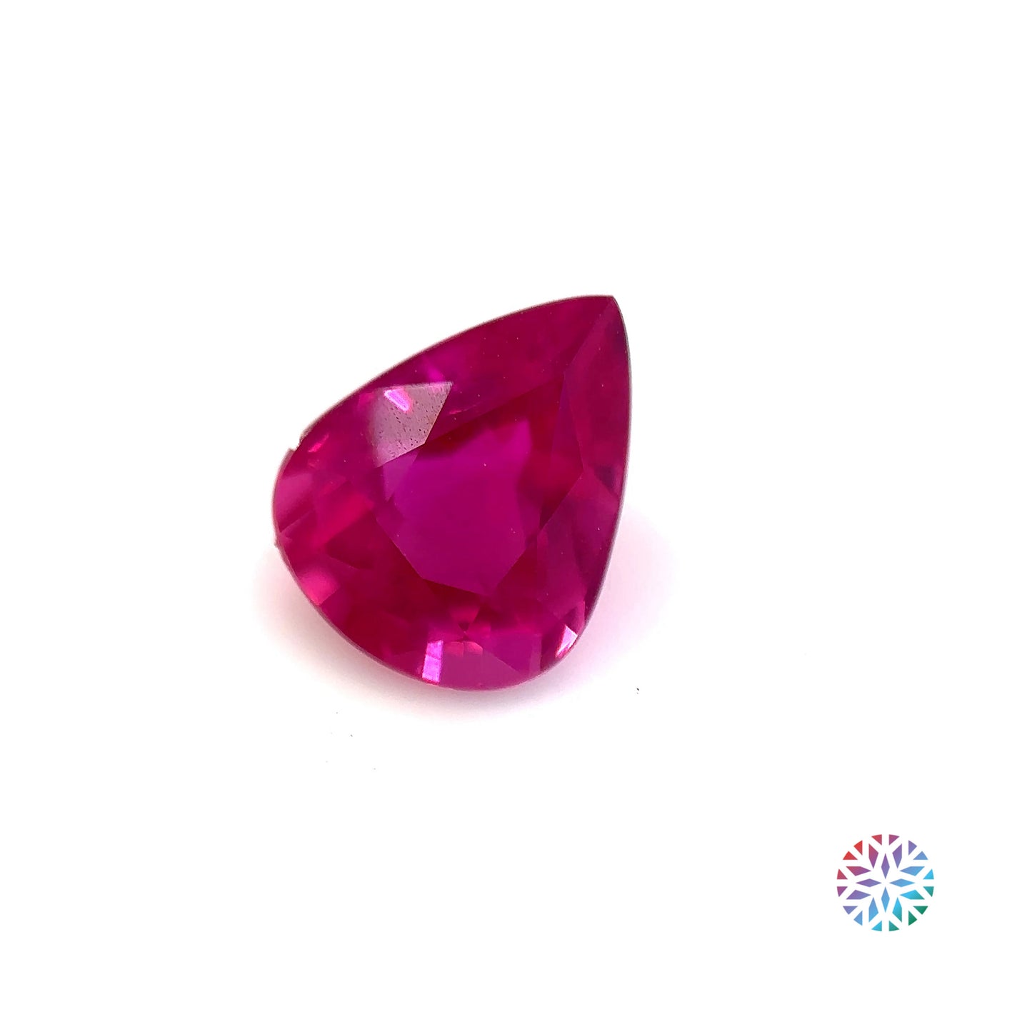 Ruby- Pear, 2.01ct, 8.7 x 7.0 x 4.6mm, (C), (N)