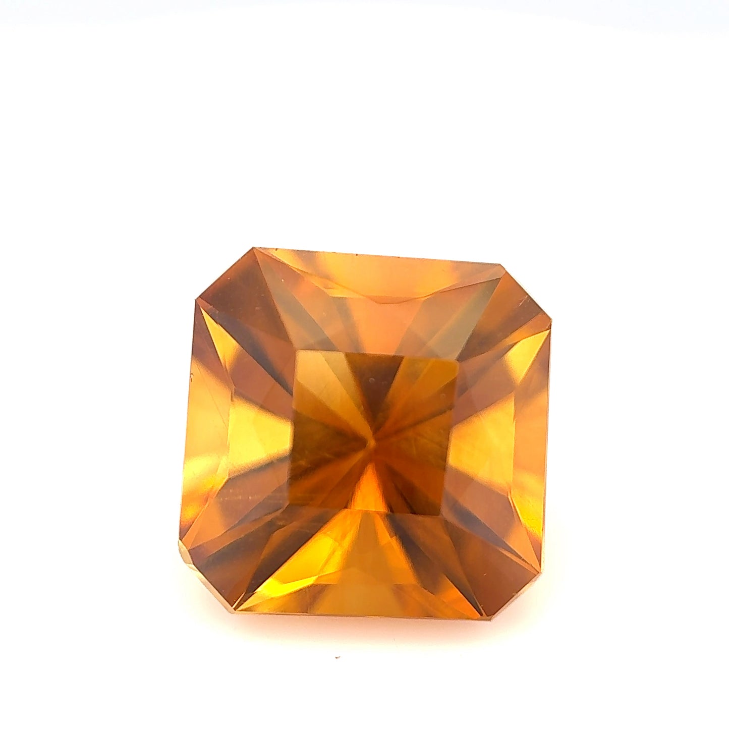 Citrine- Square, 5.95ct, 11.1 x 11.0 x 8.5mm