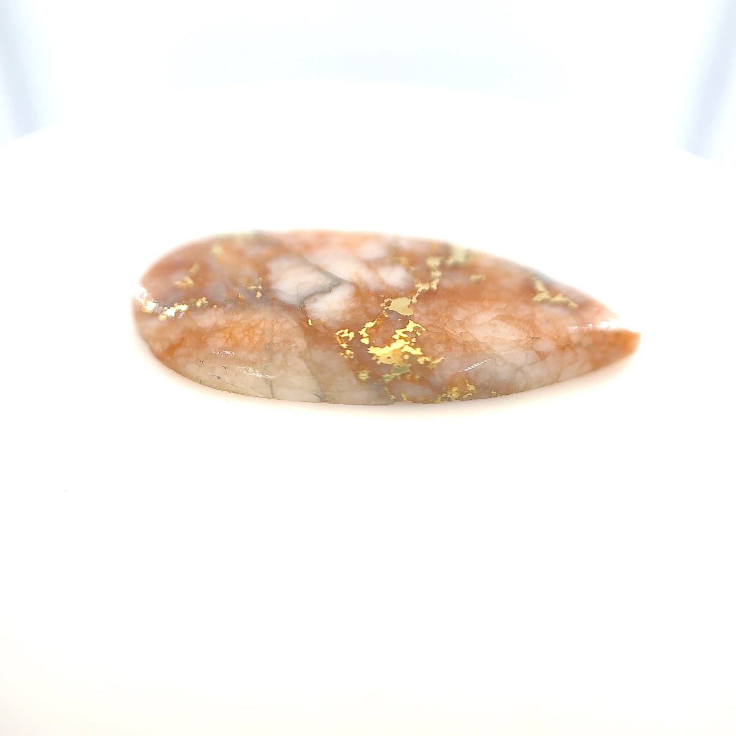 Gold Quartz- Pear, 12.53ct, 27.0 x 14.8 x 2.9mm