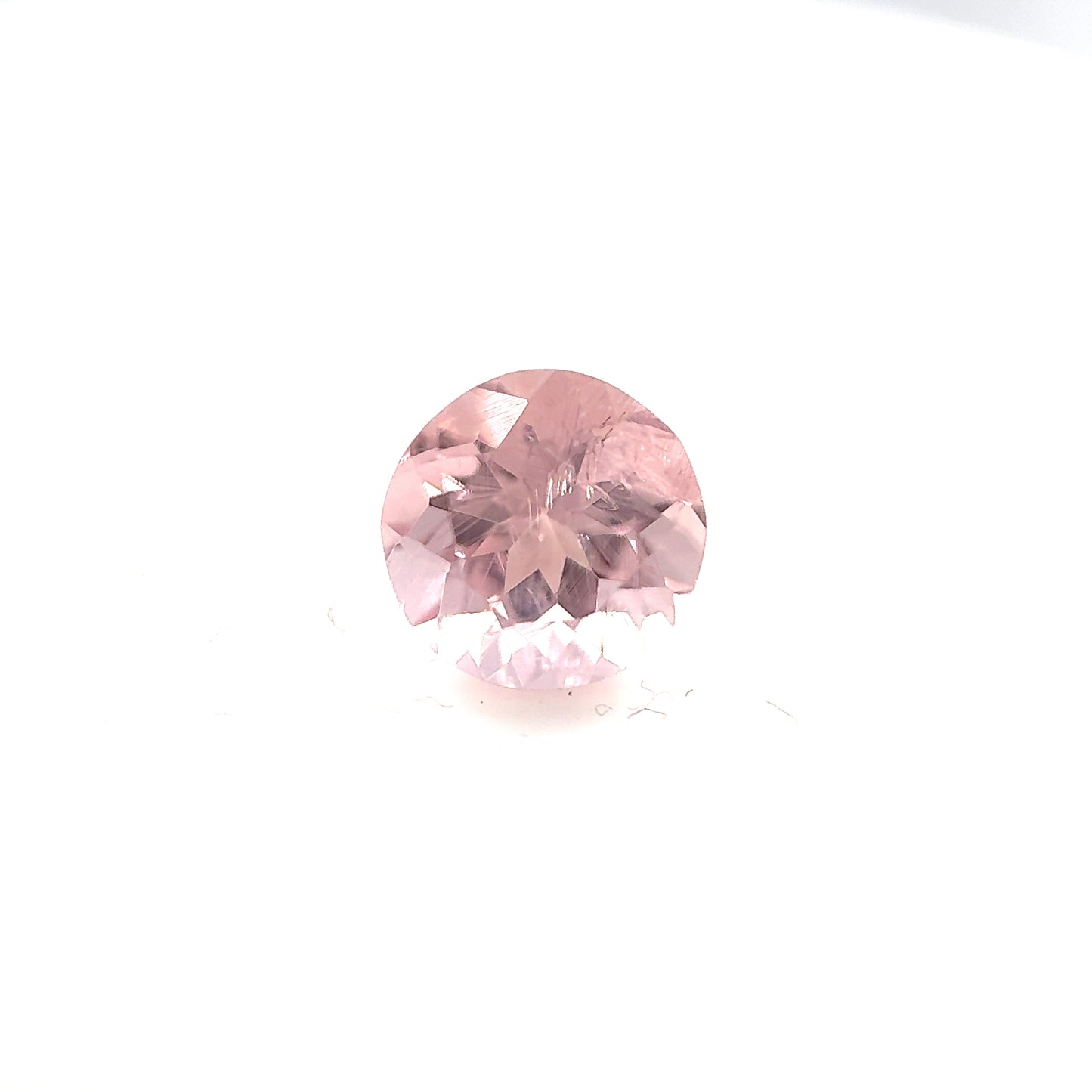 Pink Topaz- Round, 1.26ct, 6.9 x 6.9 x 5.0mm