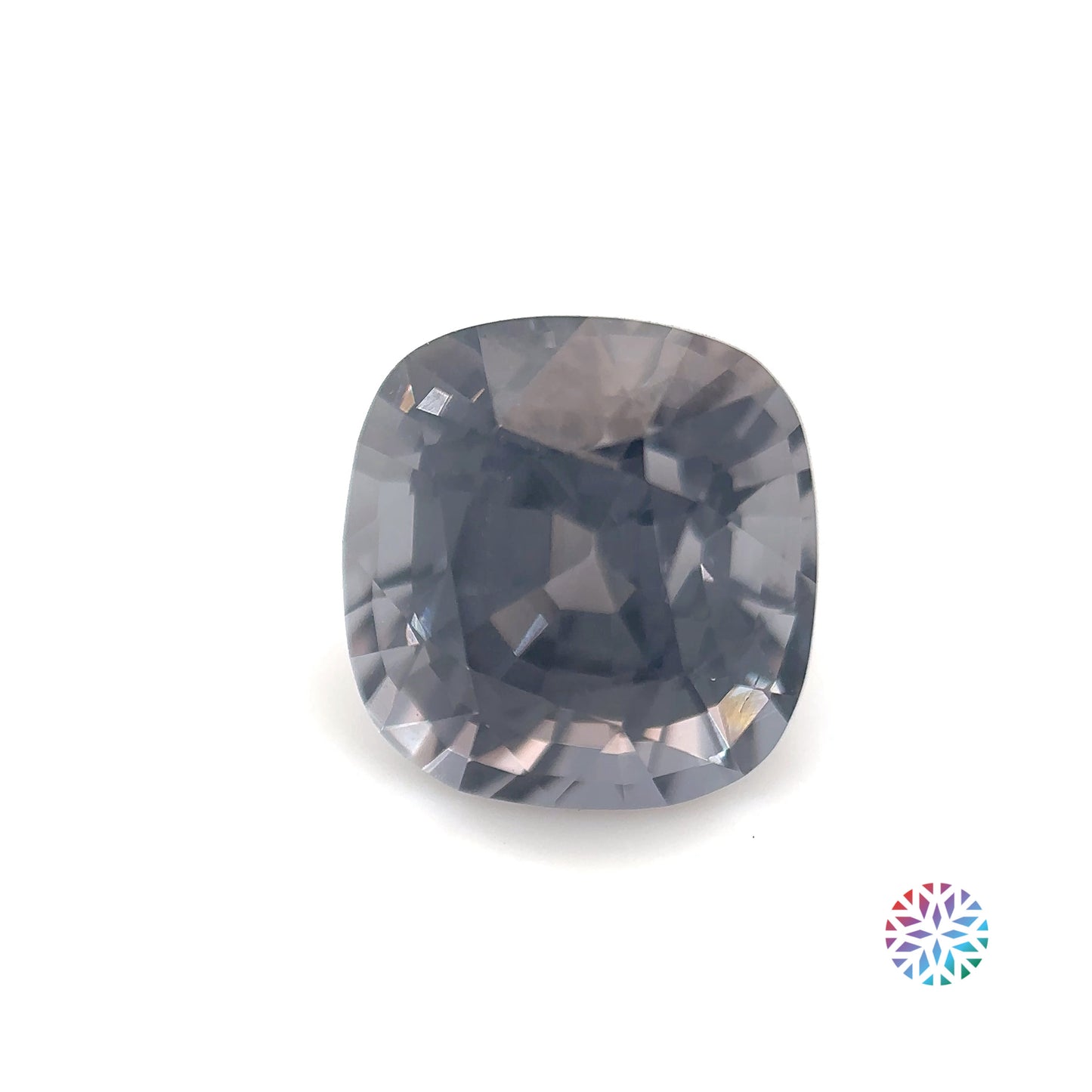 Grey Spinel- Cushion, 4.67ct, 9.4 x 9.0 x 7.5mm