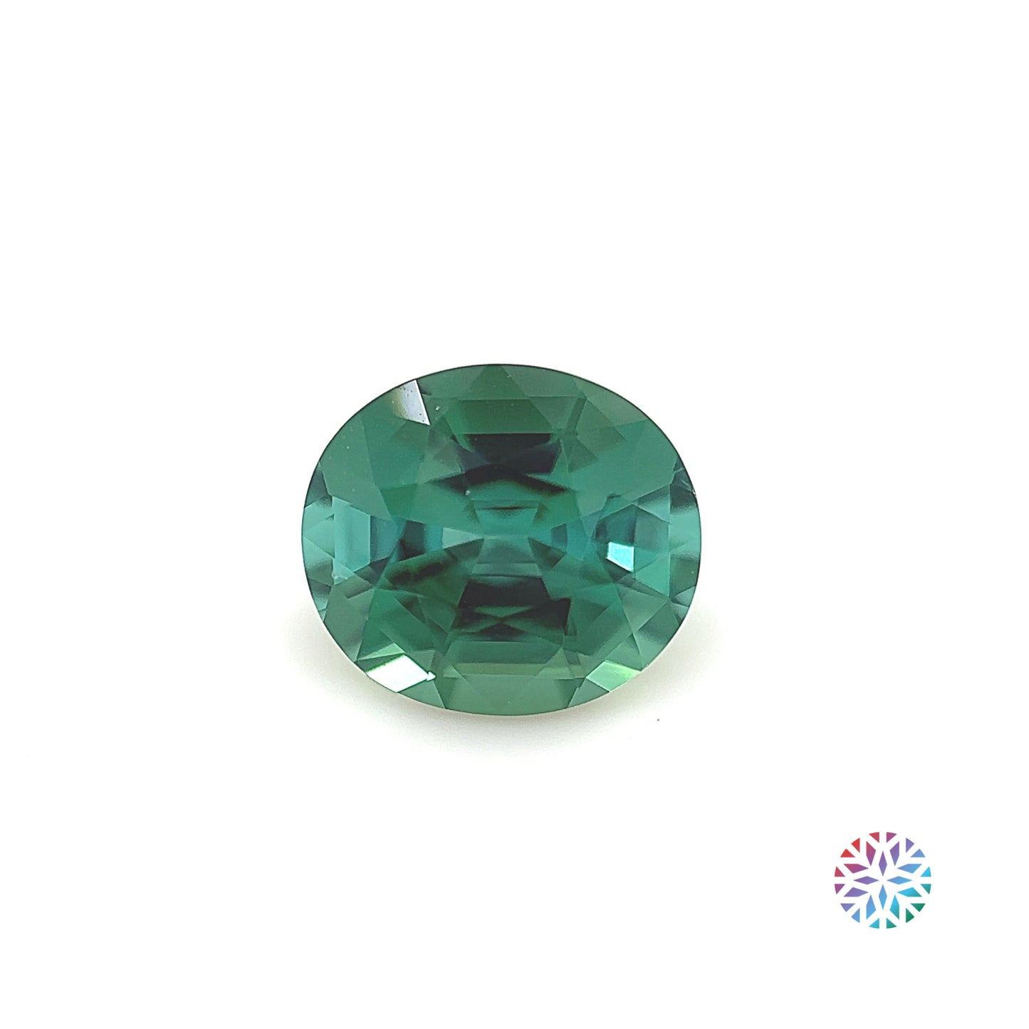 Teal Tourmaline- Oval, 2.02ct, 8.6 x 7.6 x 5.2mm