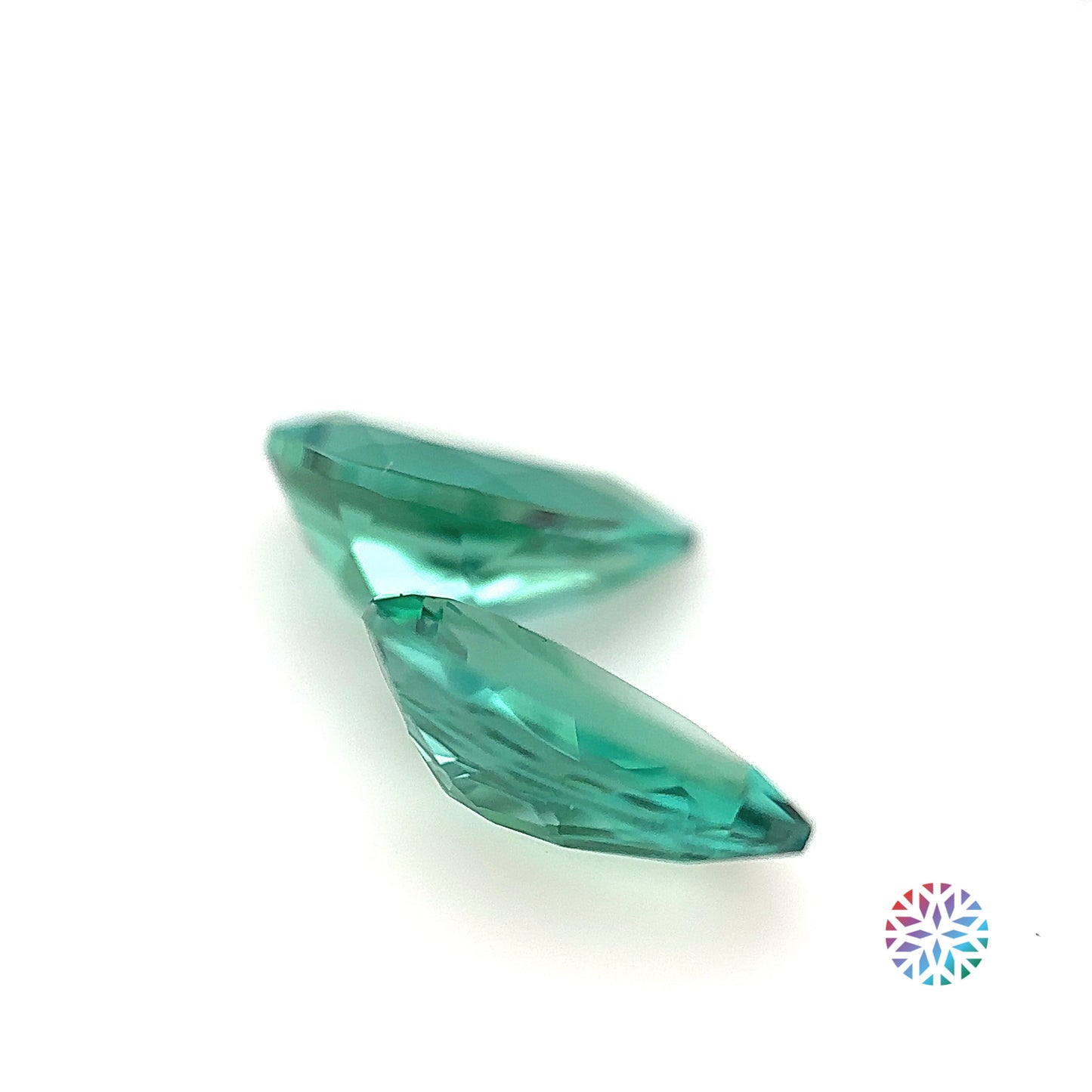 B/G Tourmaline- Pear, 2.84ct, 10.0 x 6.0mm