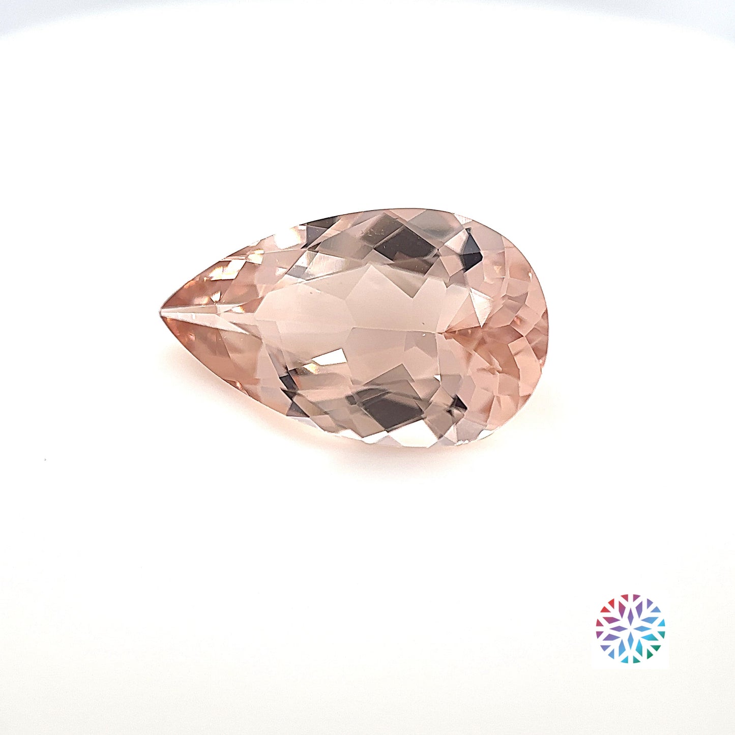 Peach Morganite- Pear, 3.51ct, 14.7 x 8.8 x 5.4mm