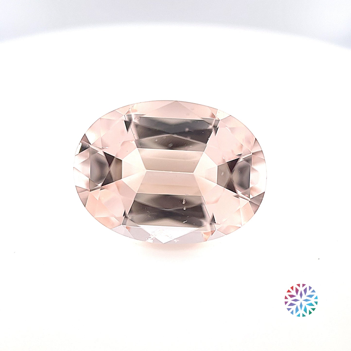 Peach Morganite- Oval, 6.31ct, 14.6 x 10.8 x 6.9mm