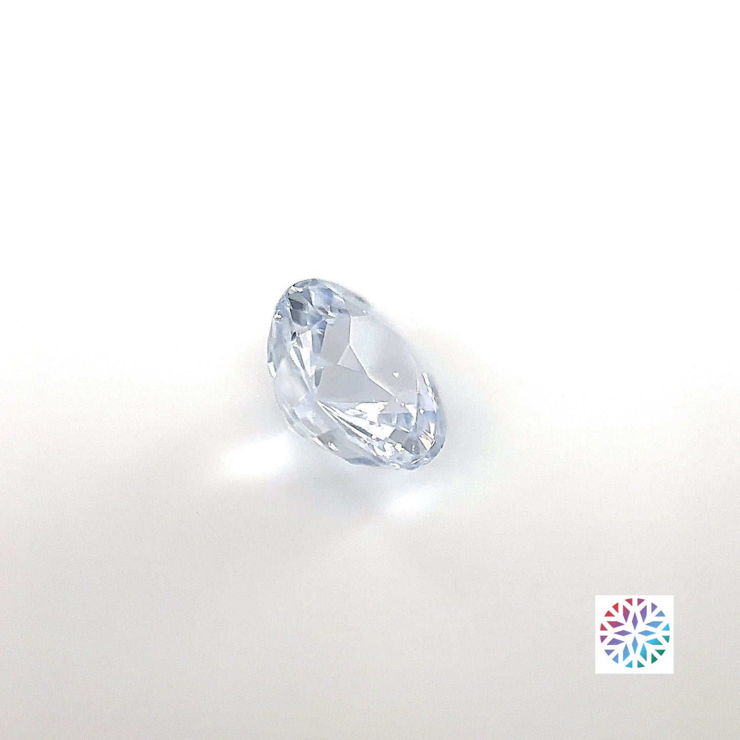 White Sapphire- Round, 1.62ct, 7.0 x 7.0 x 4.4mm