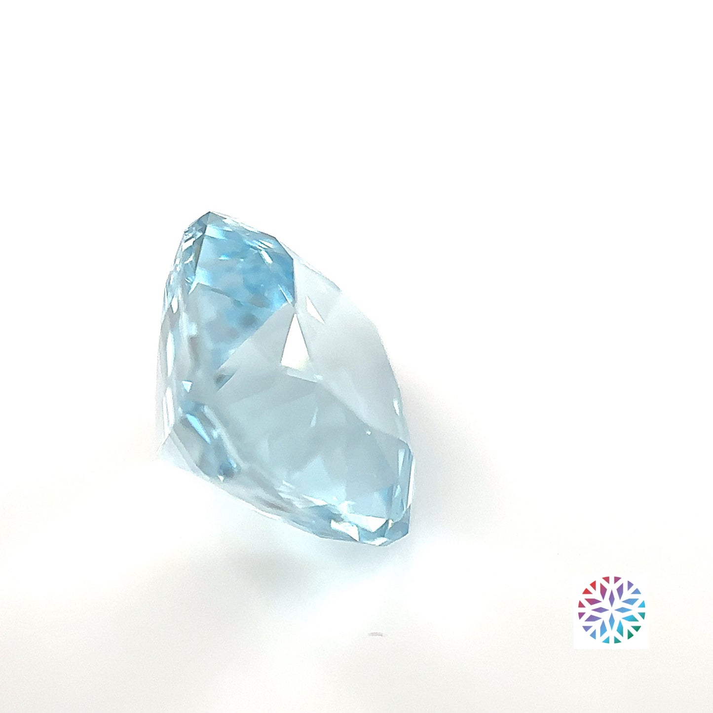 Aquamarine- Cushion, 3.5ct, 9.5 x 9.4 x 6.9mm