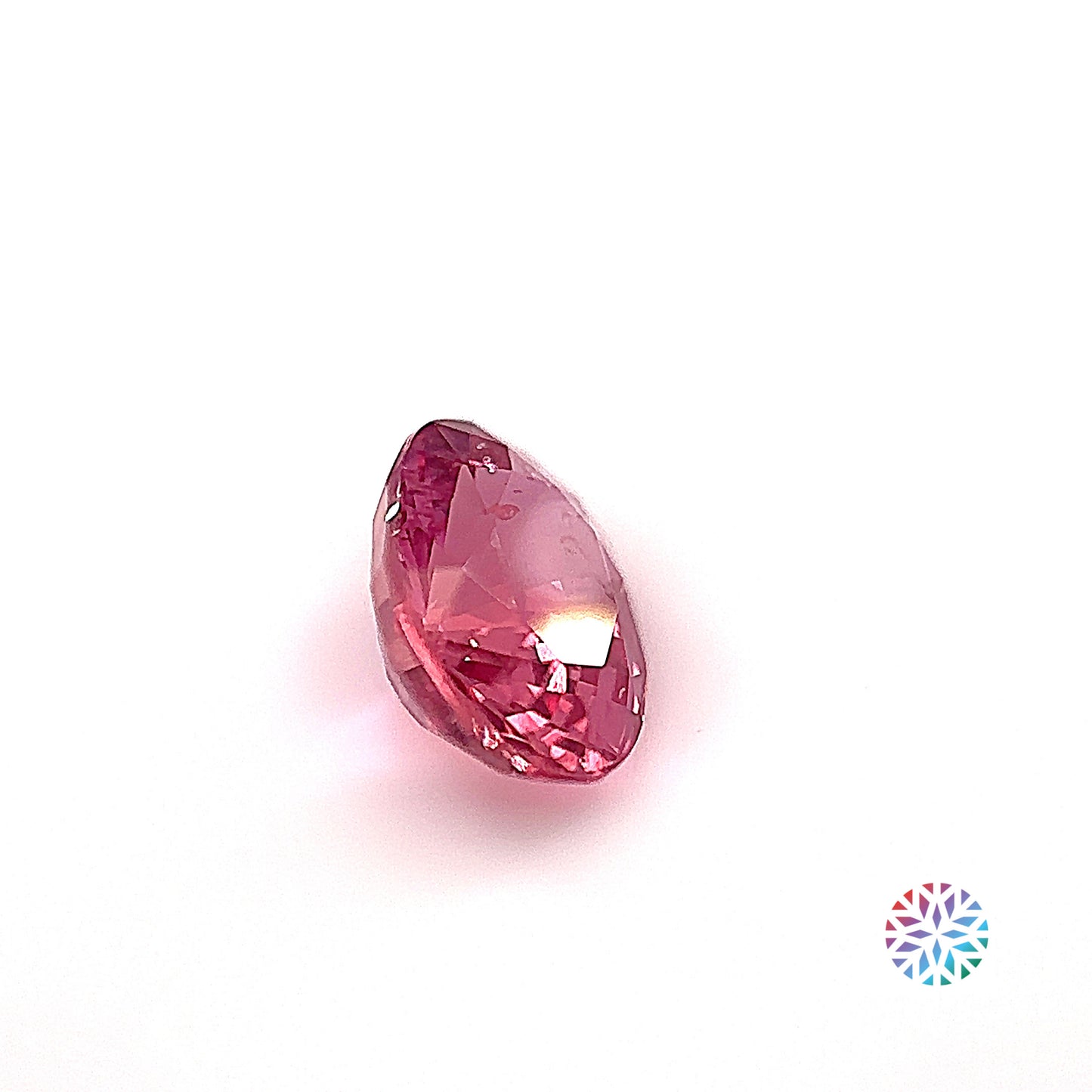 Padparadscha- Oval, 2ct, 8.4 x 6.6 x 4.4mm, (C)