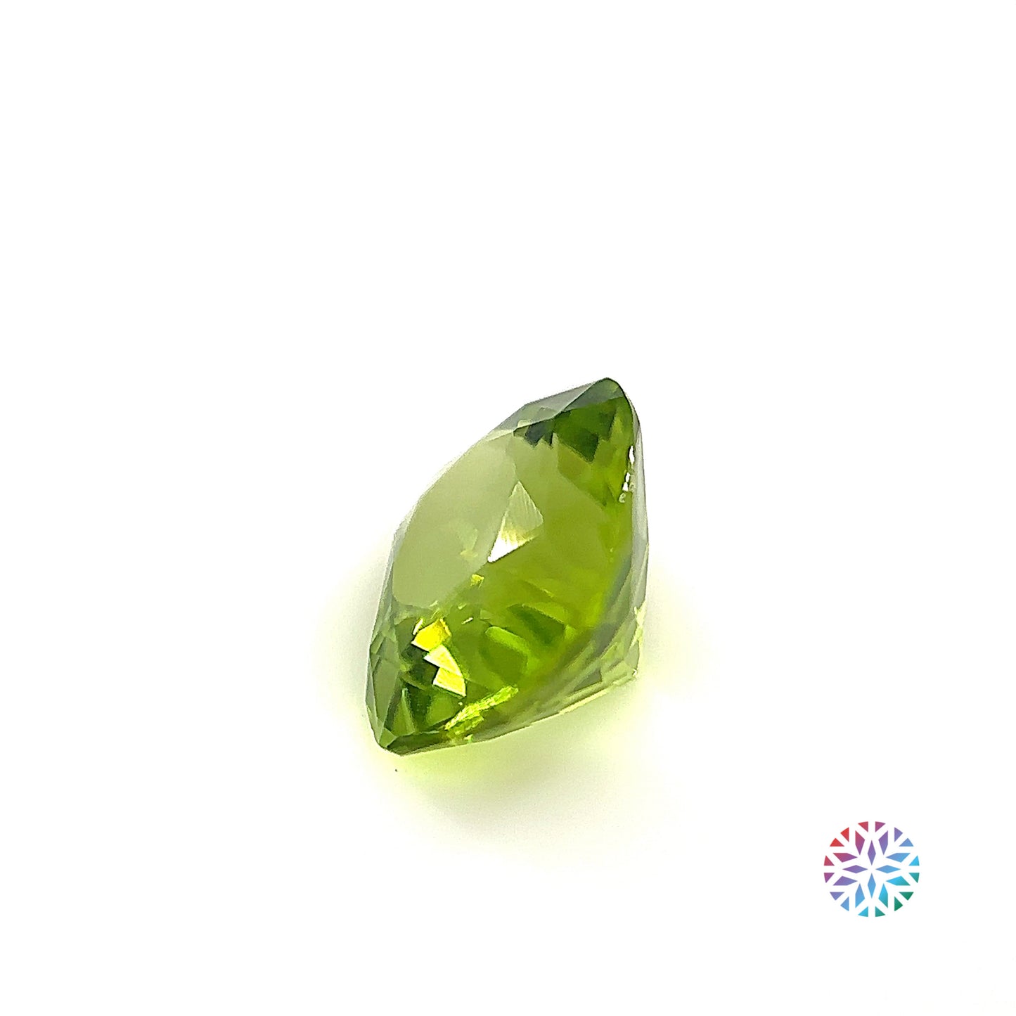 Peridot- Cushion, 3.04ct, 9.4 x 8.3 x 5.7mm