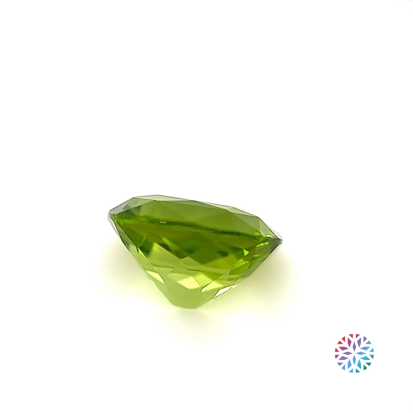 Peridot- Cushion, 3.04ct, 9.4 x 8.3 x 5.7mm