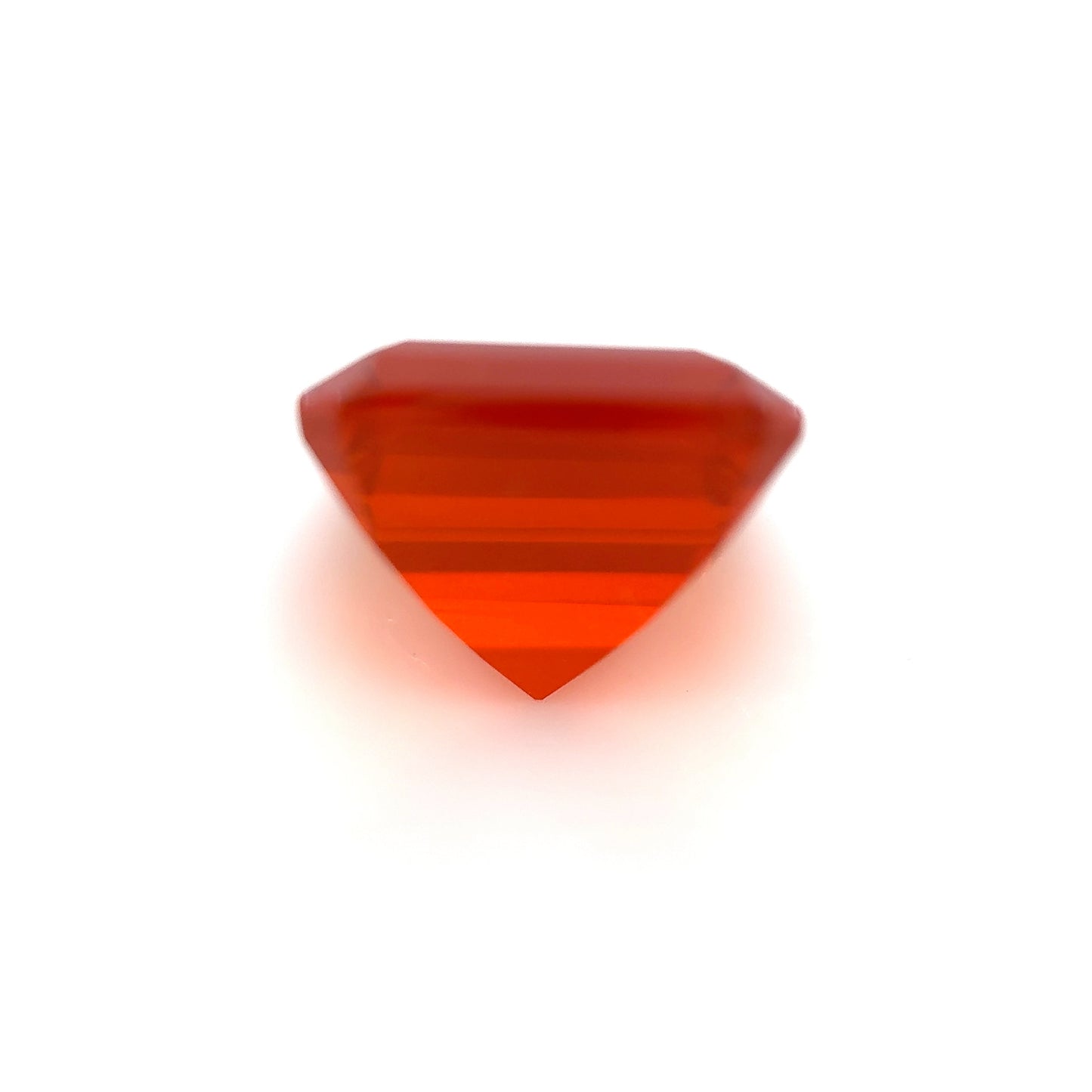 Fire Opal- Emerald, 3.23ct, 9.5 x 9.5 x 7.1mm