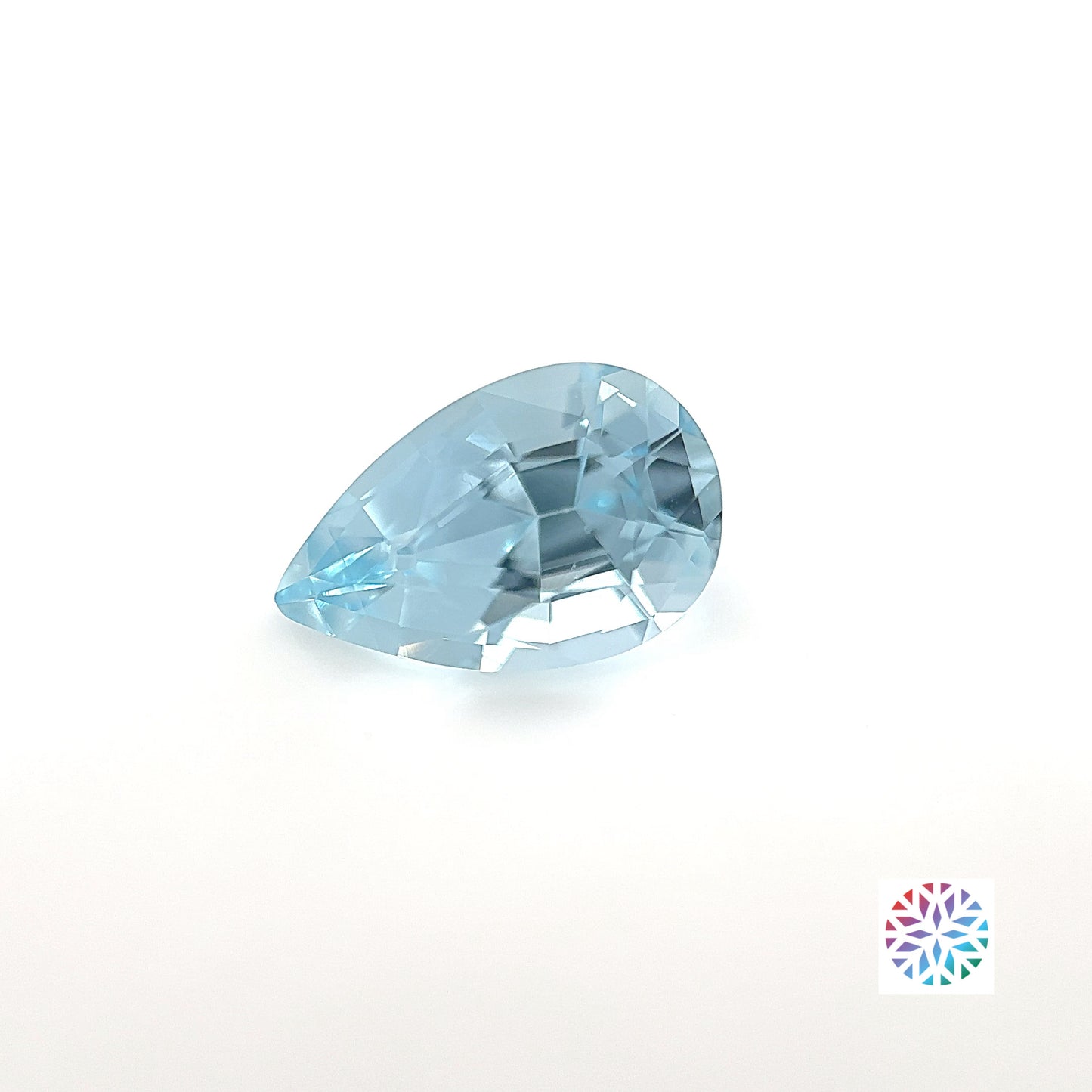 Aquamarine- Pear, 1.65ct, 10.0 x 6.5 x 5.1mm