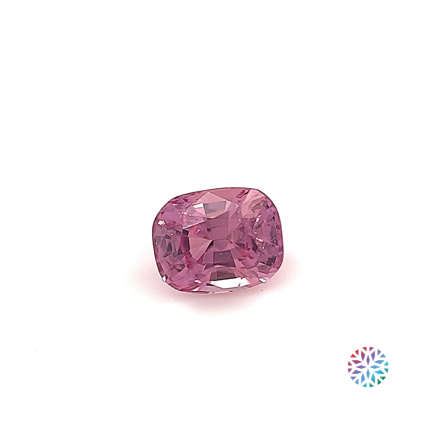 Padparadscha- Cushion, 1.32ct, 6.6 x 5.2 x 4.3mm