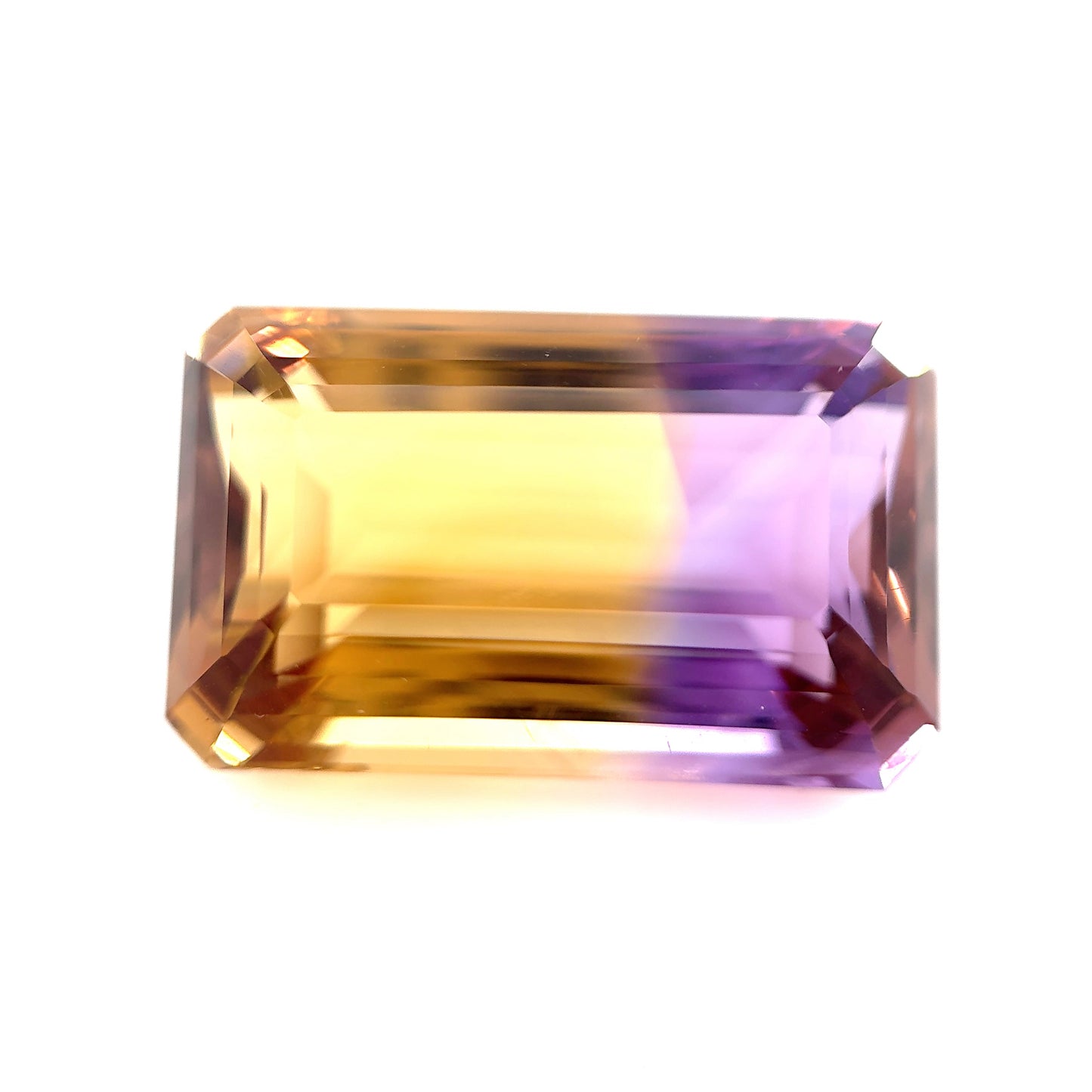 Ametrine- Emerald, 32ct, 22.0 x 14.7 x 12.2mm