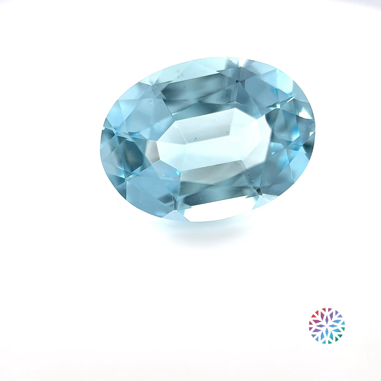 Aquamarine- Oval, 5.8ct, 14.4 x 10.6 x 6.8mm