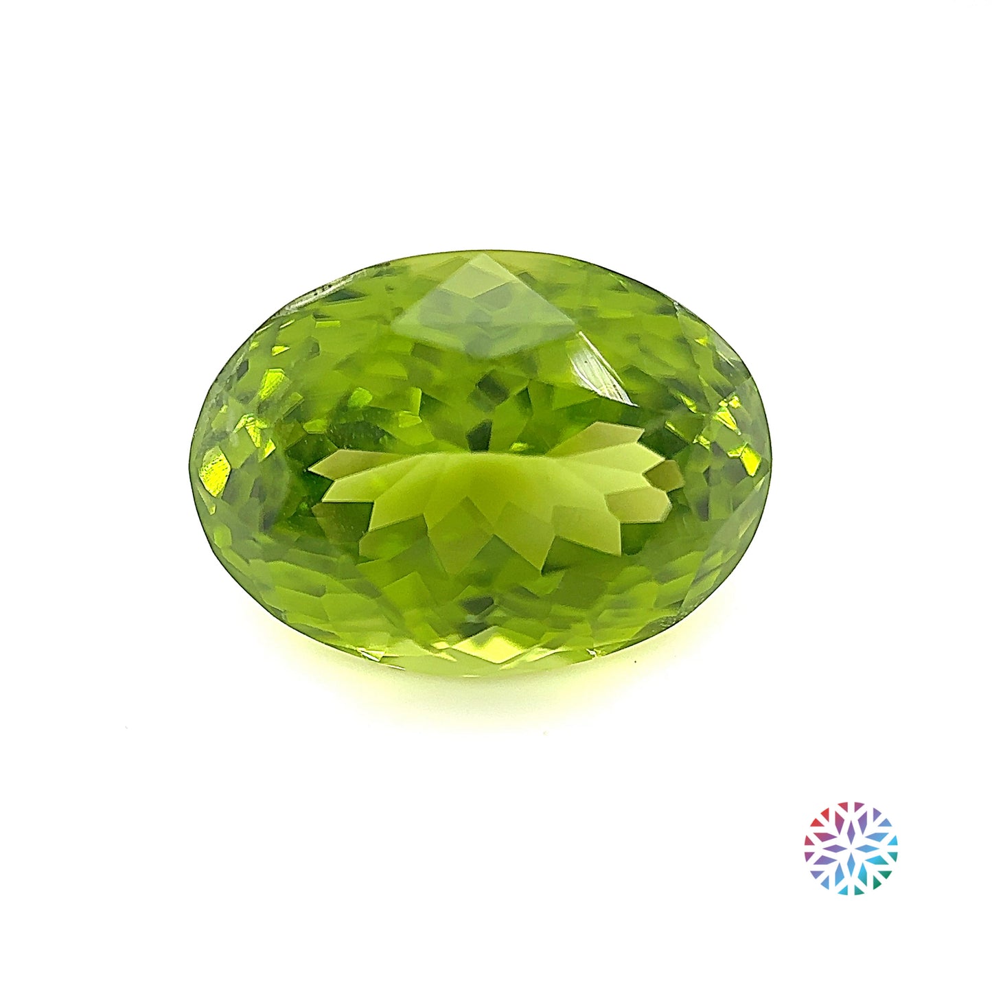 Peridot- Oval, 8.1ct, 13.9 x 10.3 x 8.3mm