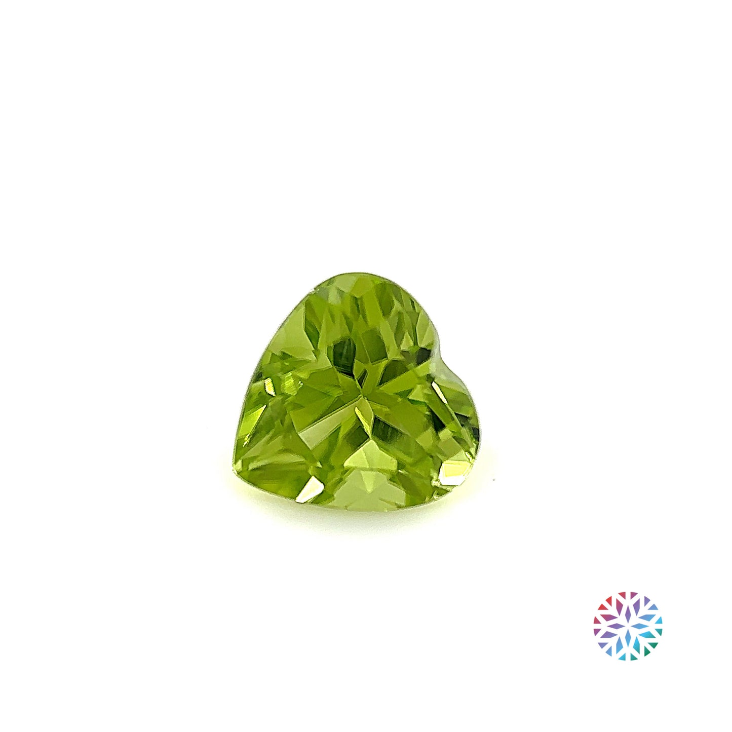 Peridot- Heart, 1.76ct, 7.7 x 7.6 x 5.1mm