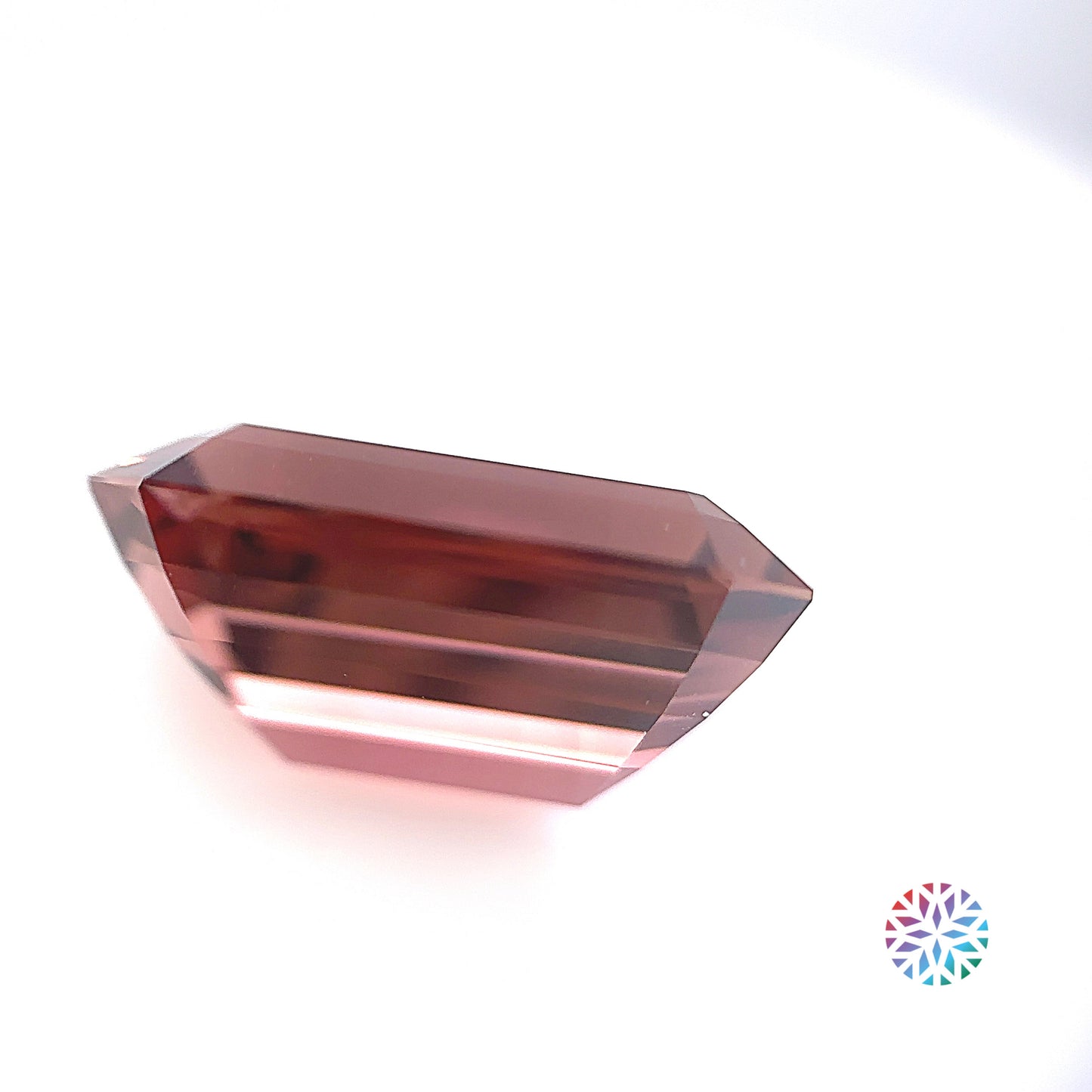 Peach Tourmaline- Emerald, 8.32ct, 15.6 x 9.5 x 7.3mm