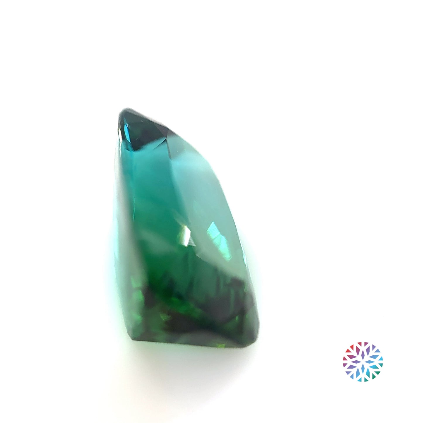 B/C Tourmaline- Cushion, 8.5ct, 15.5 x 10.3 x 7.3mm