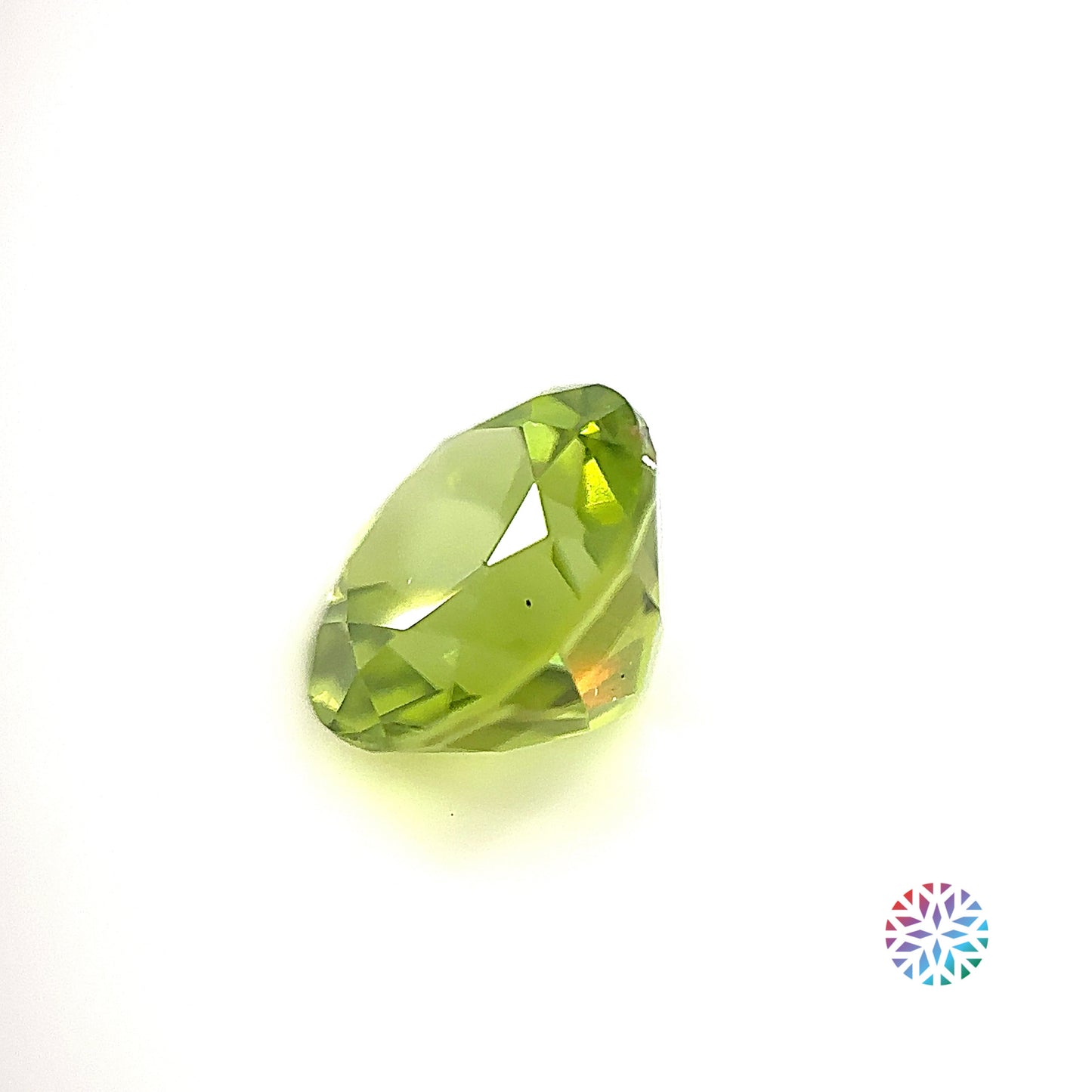 Peridot- Round, 3.21ct, 8.9 x 8.9 x 6.5mm