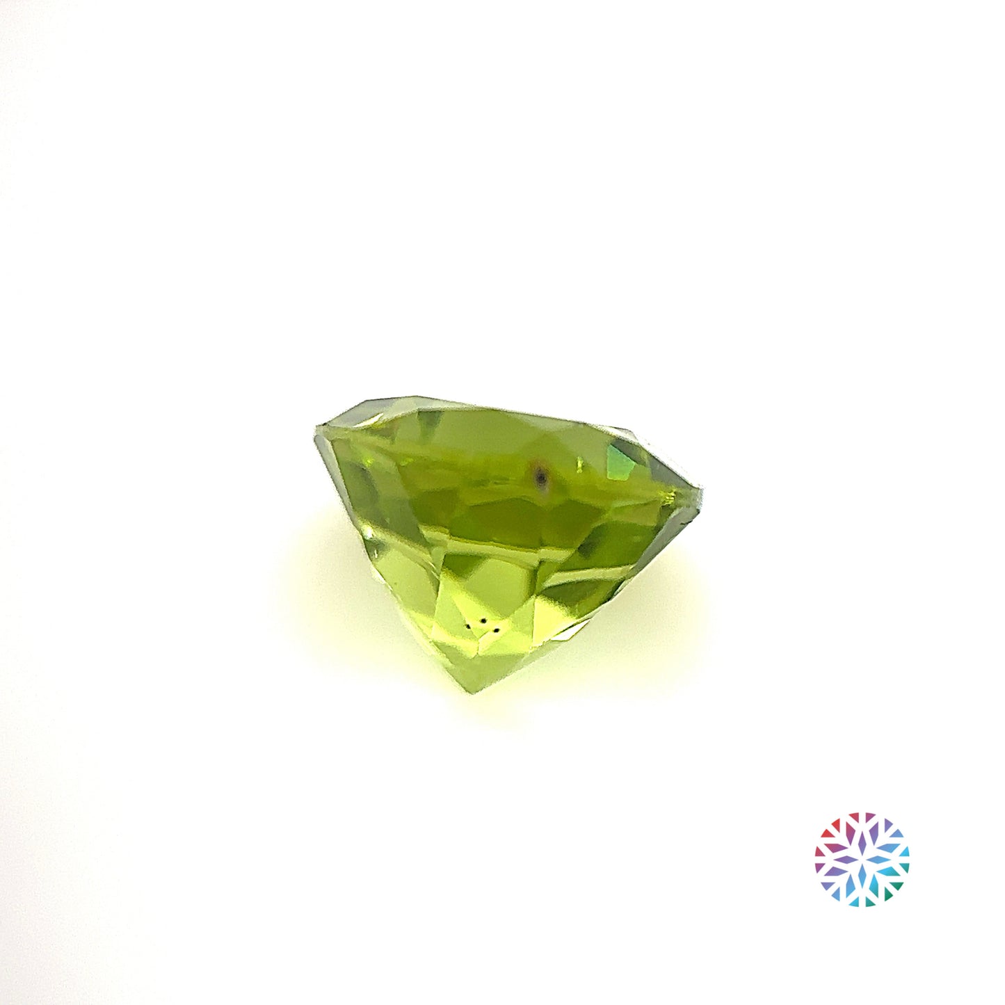 Peridot- Round, 3.21ct, 8.9 x 8.9 x 6.5mm