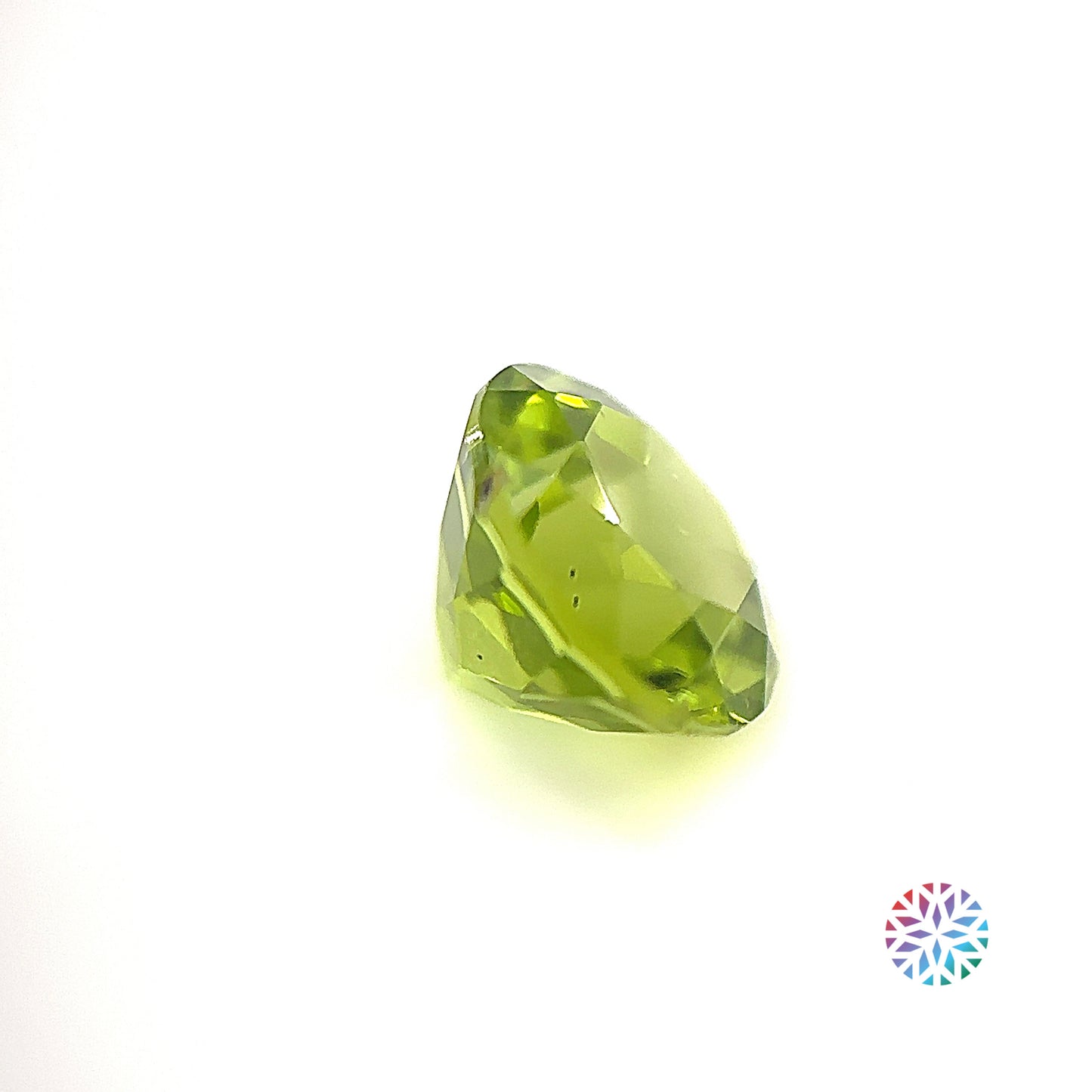 Peridot- Round, 3.21ct, 8.9 x 8.9 x 6.5mm