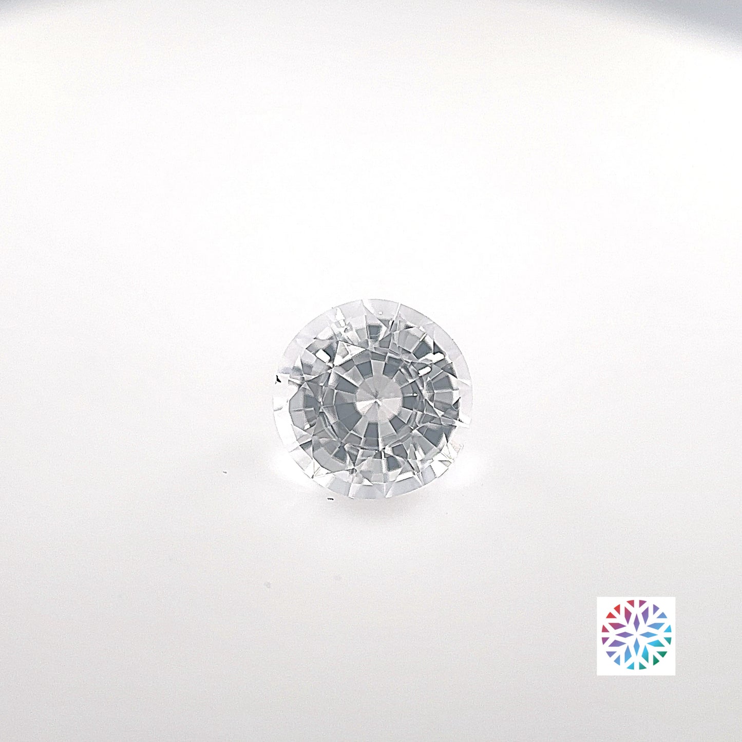 White Sapphire- Round, 1.71ct, 7.0 x 7.0 x 4.8mm