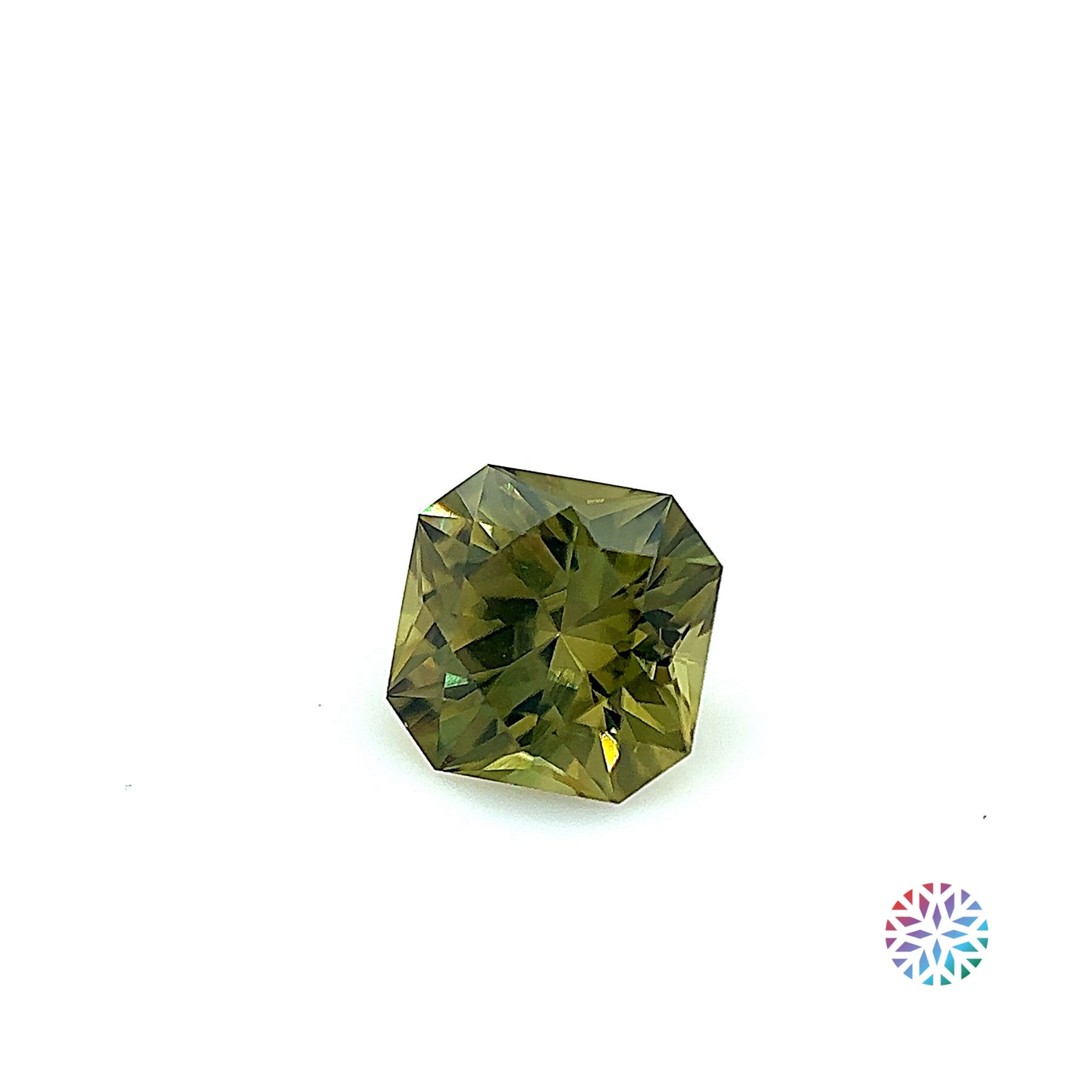 Demantoid- Radiant, 1.01ct, 5.8 x 5.8 x 3.9mm