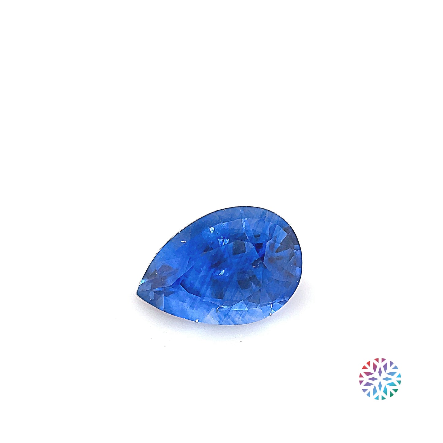 Blue Sapphire- Pear, 1ct, 7.4 x 5.1 x 3.6mm