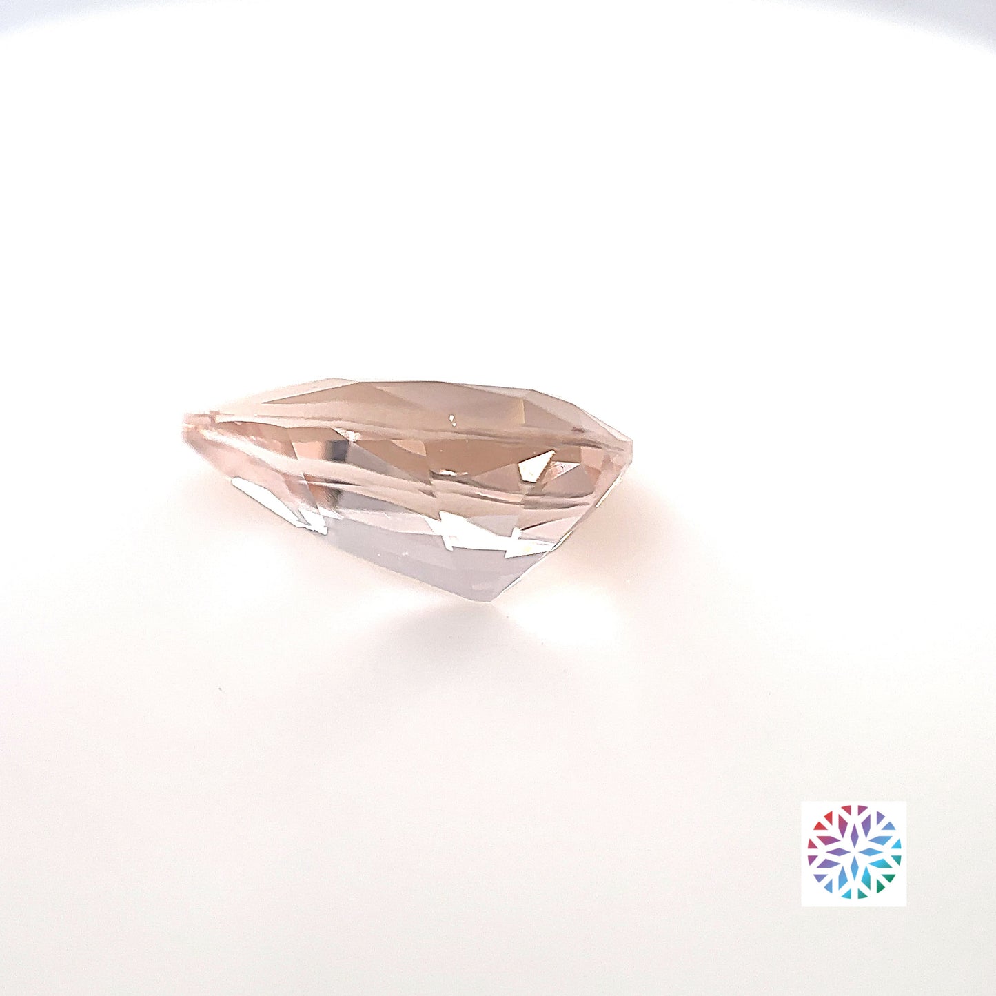 Peach Morganite- Pear, 3ct, 13.1 x 8.0 x 6.0mm