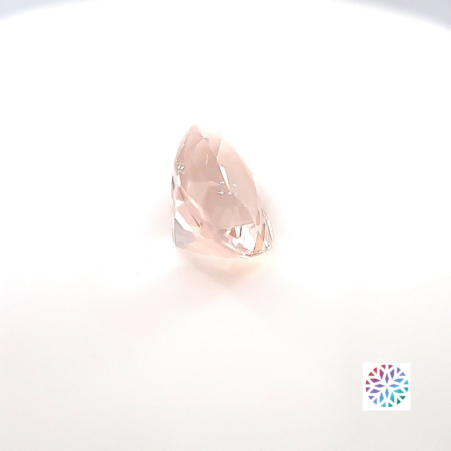 Peach Morganite- Pear, 3ct, 13.1 x 8.0 x 6.0mm