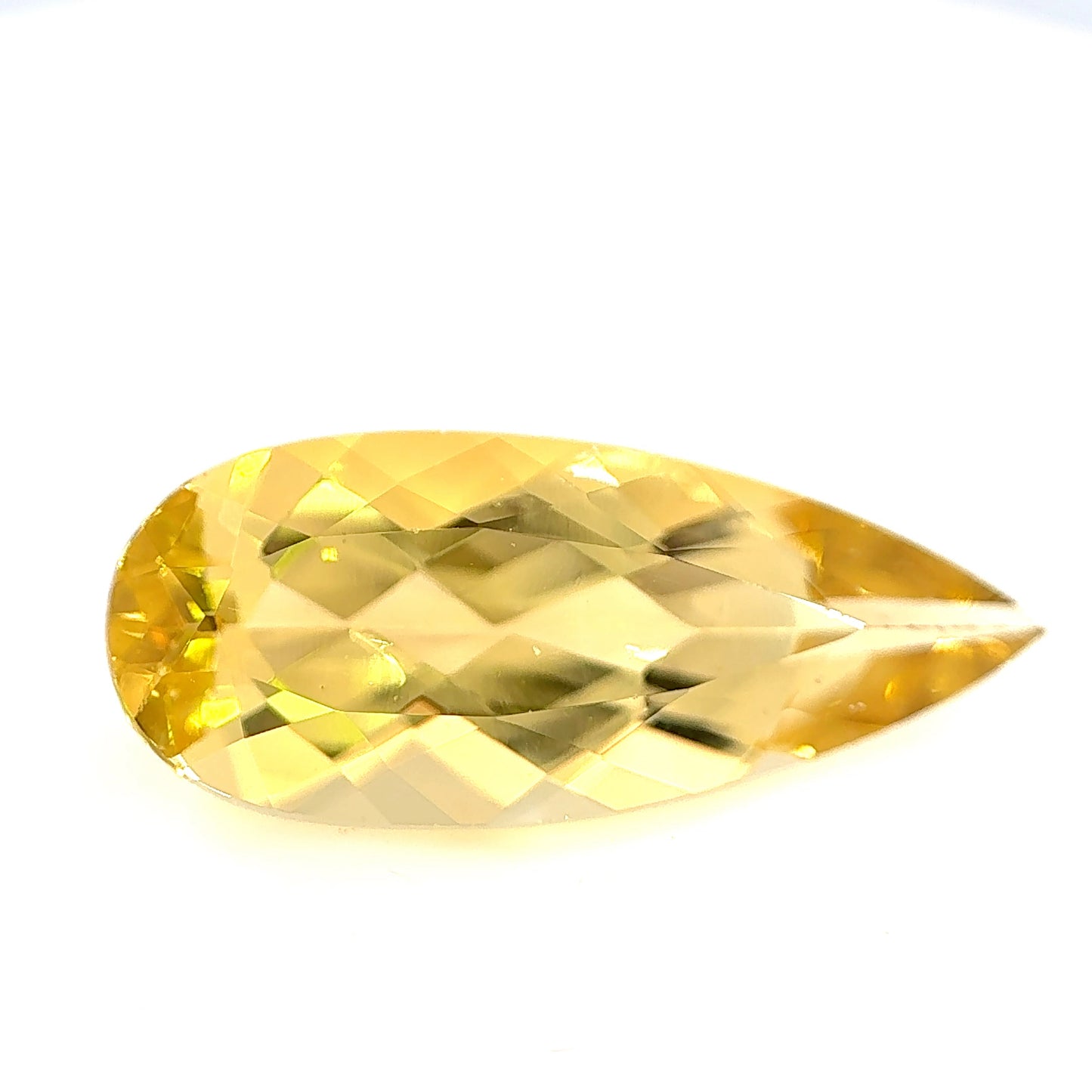 Golden Beryl- Pear, 4.4ct, 18.9 x 7.9 x 5.4mm