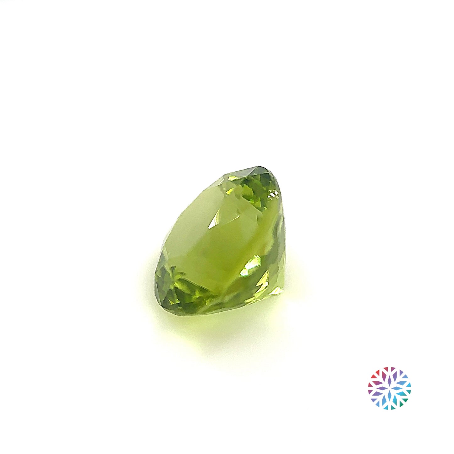 Peridot- Round, 3.34ct, 8.9 x 8.9 x 6.5mm