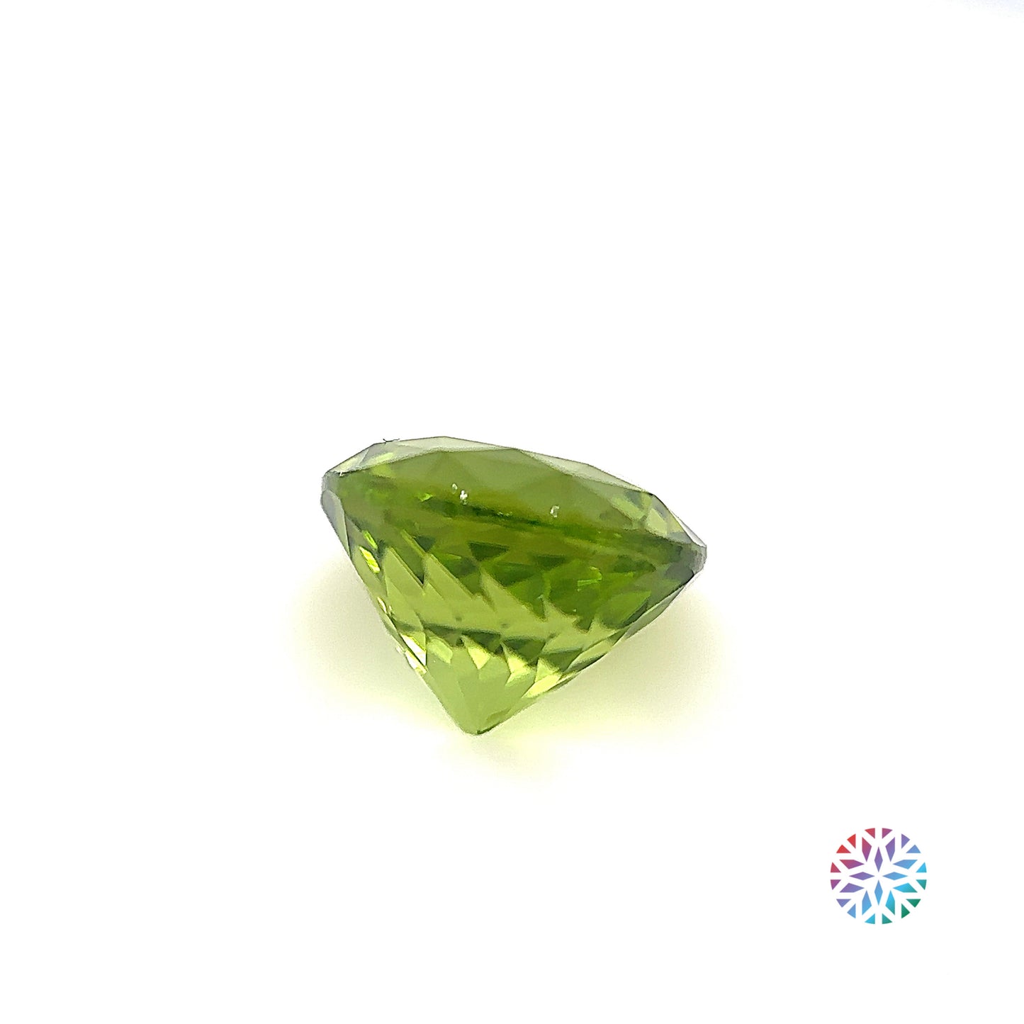 Peridot- Round, 3.34ct, 8.9 x 8.9 x 6.5mm