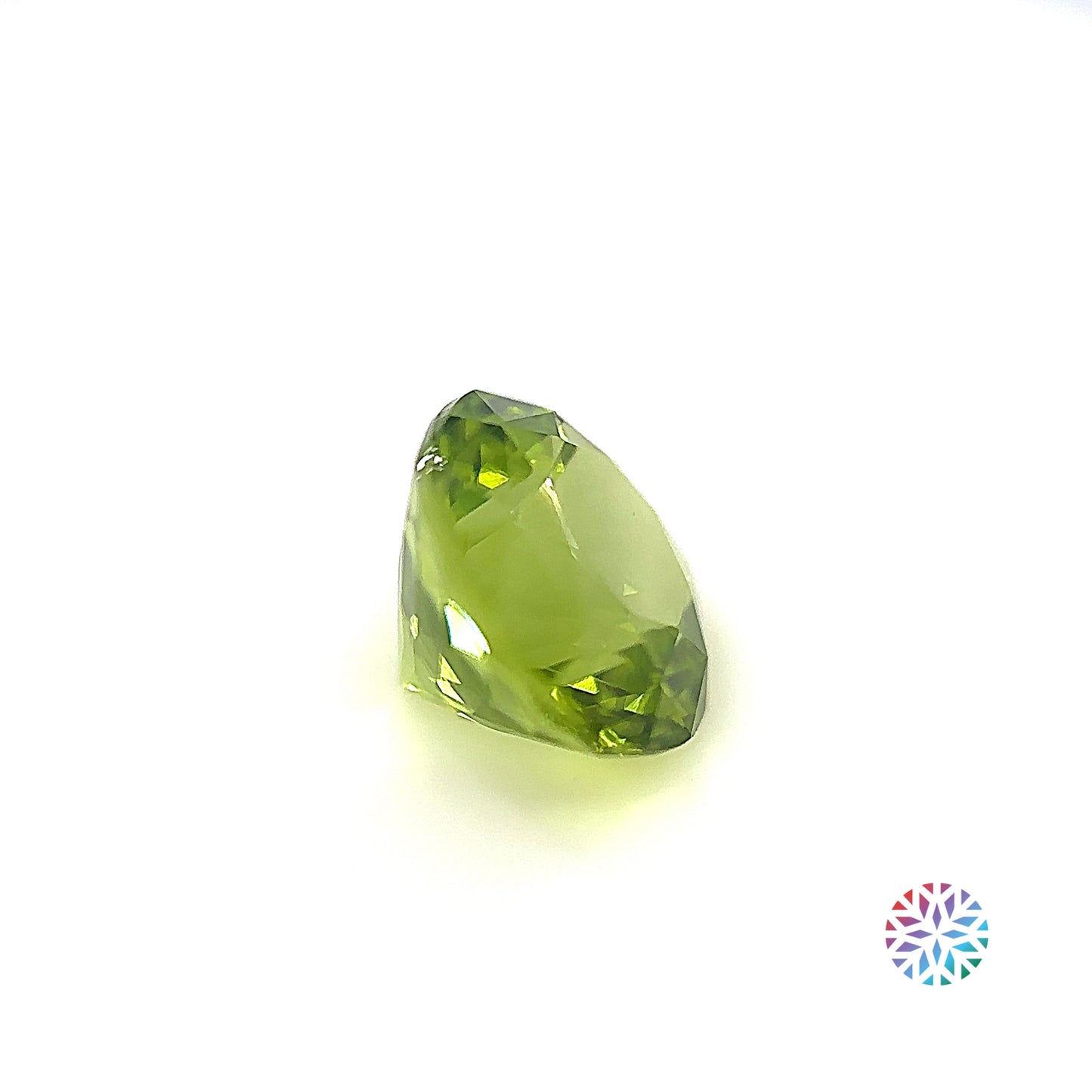 Peridot- Round, 3.34ct, 8.9 x 8.9 x 6.5mm