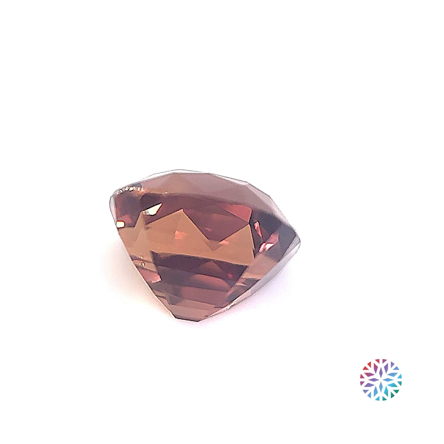 Peach Sapphire- Cushion, 3.7ct, 8.8 x 7.4 x 6.5mm