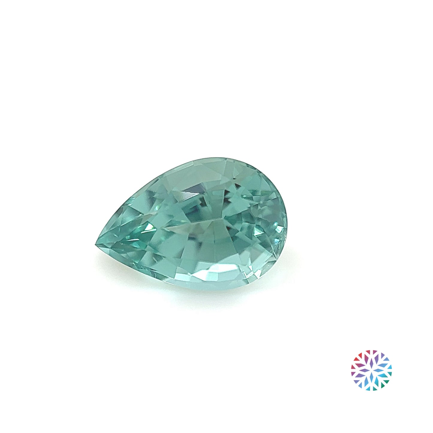 Lagoon Tourmaline- Pear, 1.36ct, 8.6 x 5.9 x 4.8mm