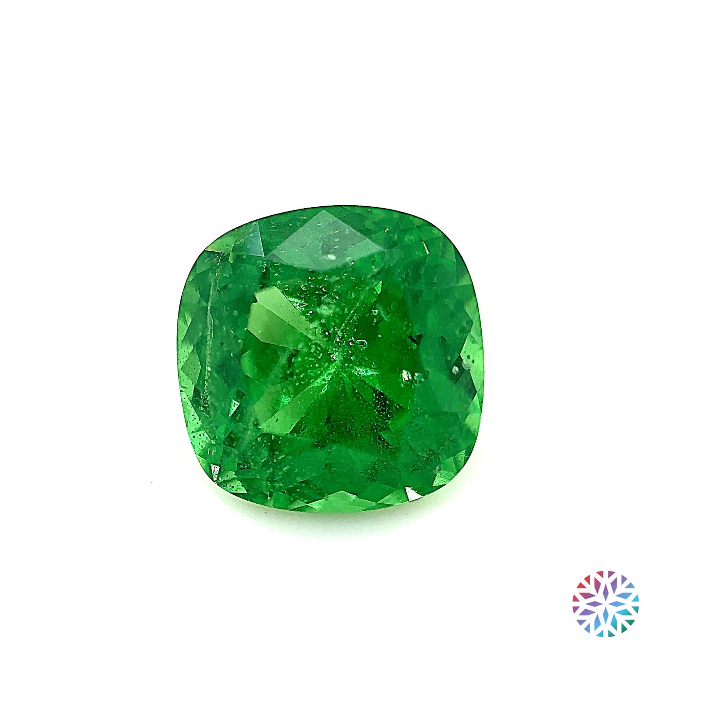 Tsavorite- Cushion, 2.64ct, 8.1 x 8.0 x 5.3mm